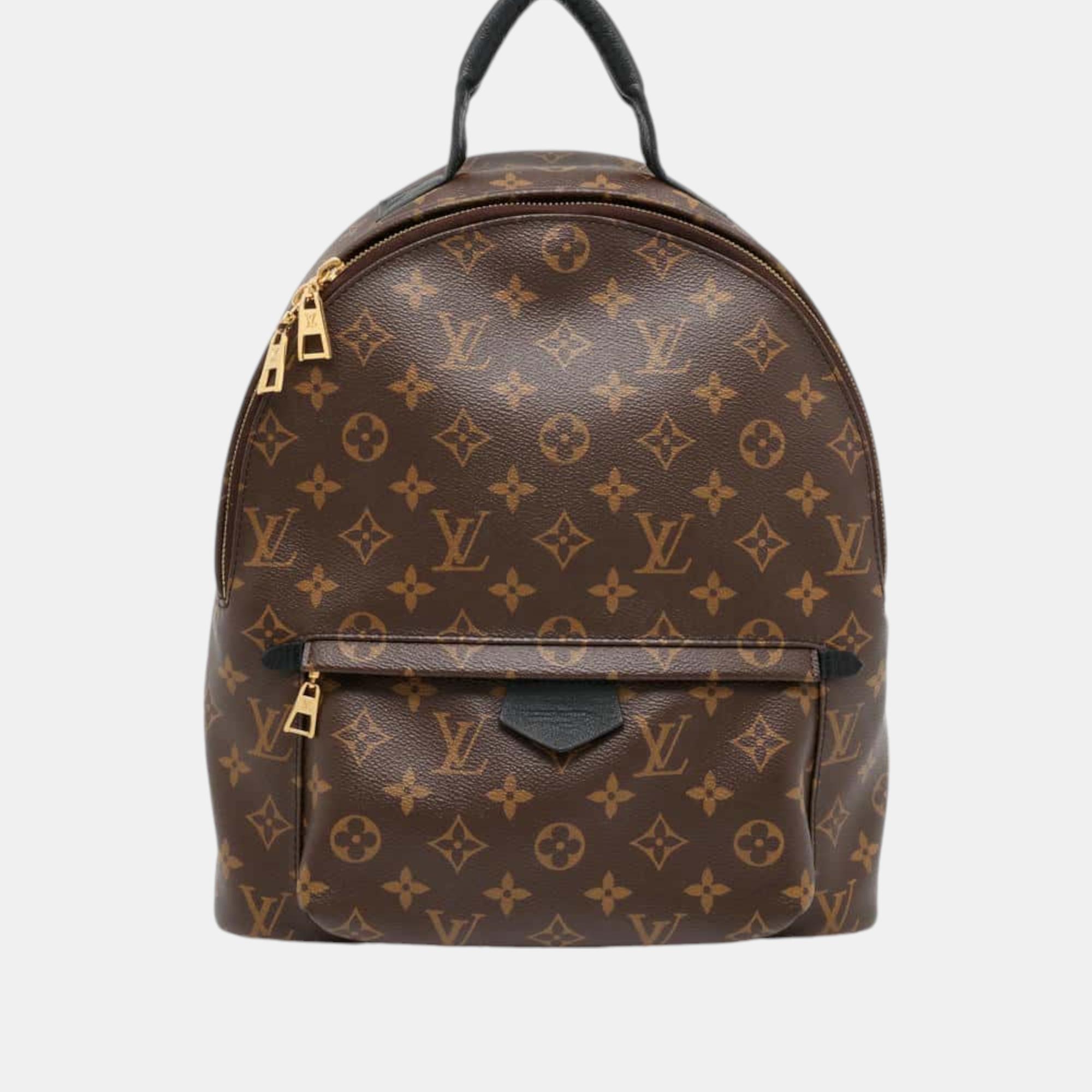 

Louis Vuitton Palm Springs Backpack Noir Monogram Size MM, Brown