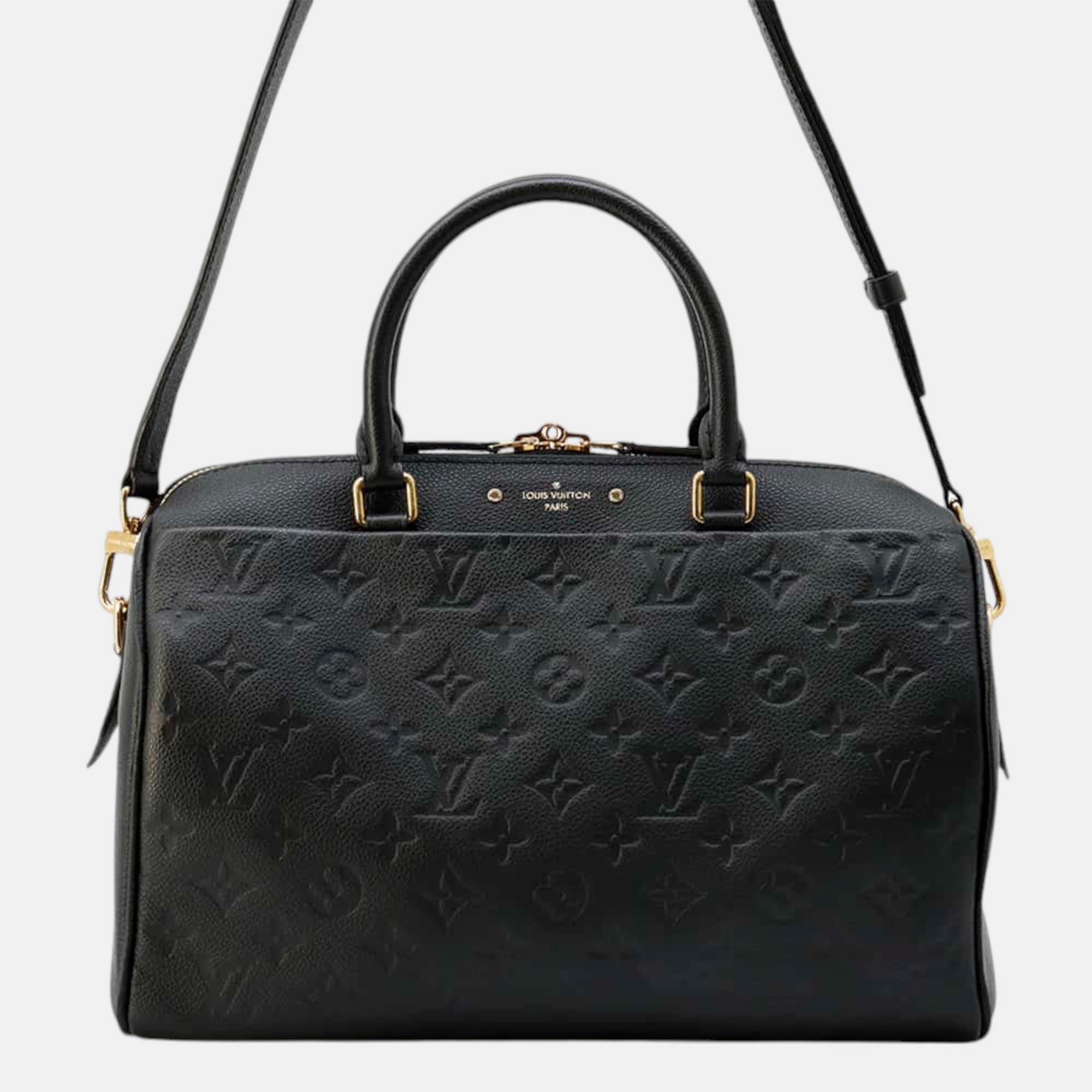 

Louis Vuitton Speedy Bandouliere NM Noir Monogram Empreinte Leather Size, Black