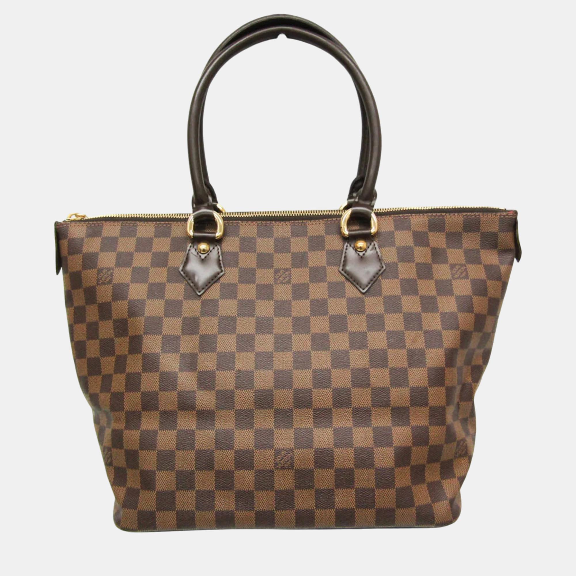 

Louis Vuitton Ebene Damier Saleya MM Handbag, Brown