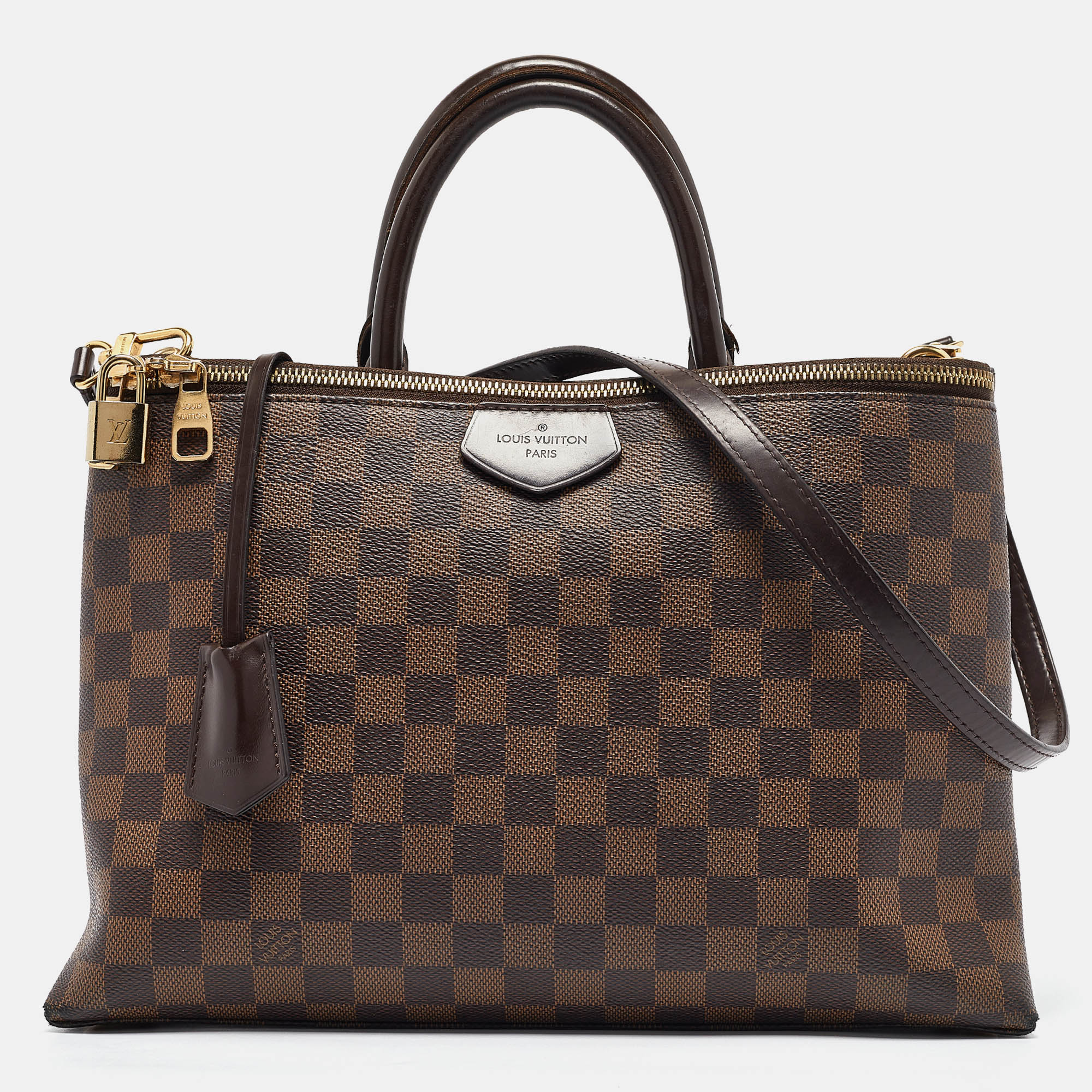 

Louis Vuitton Damier Ebene Canvas Brompton Bag, Brown