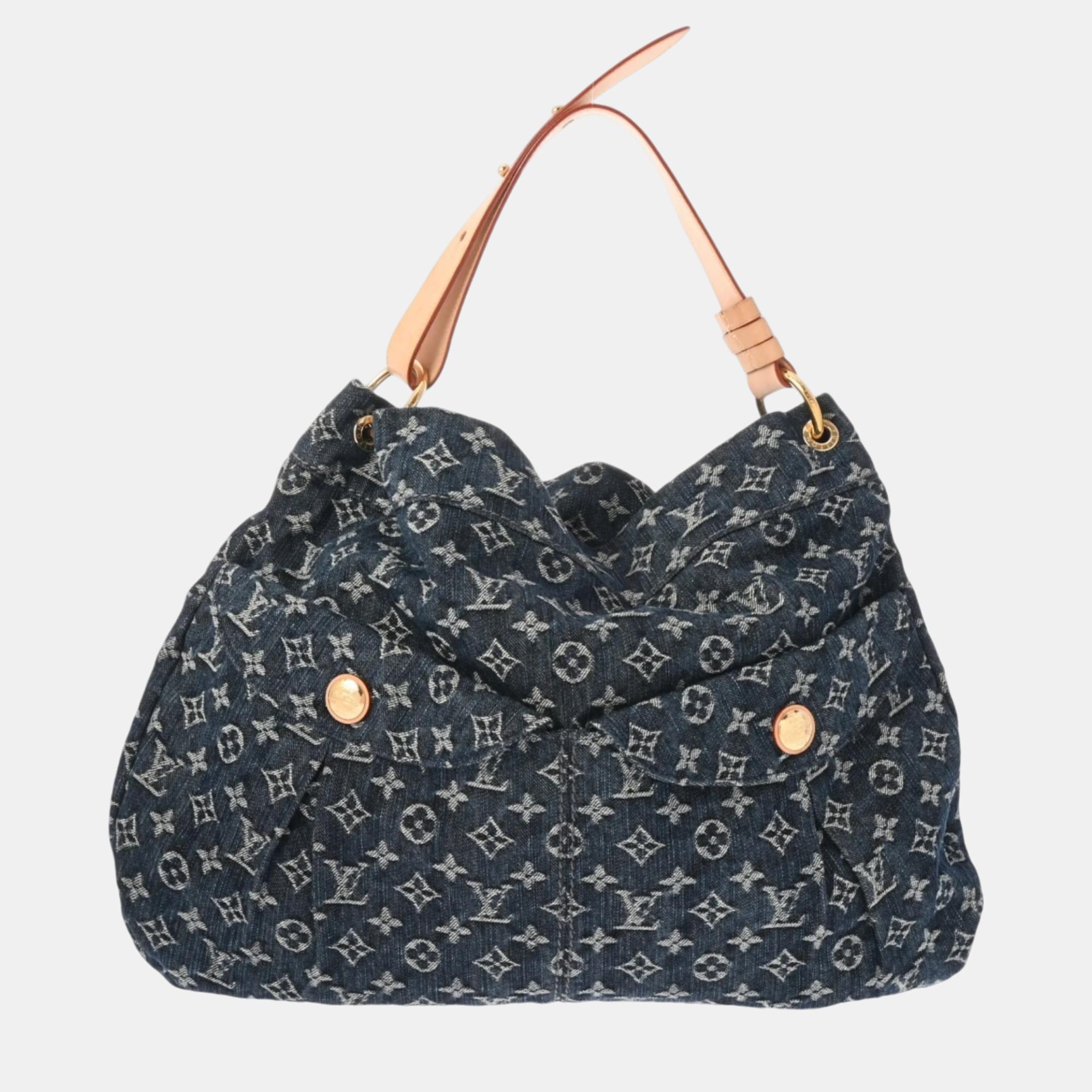 

Louis Vuitton Blue Monogram Denim Daily GM Shoulder Bag