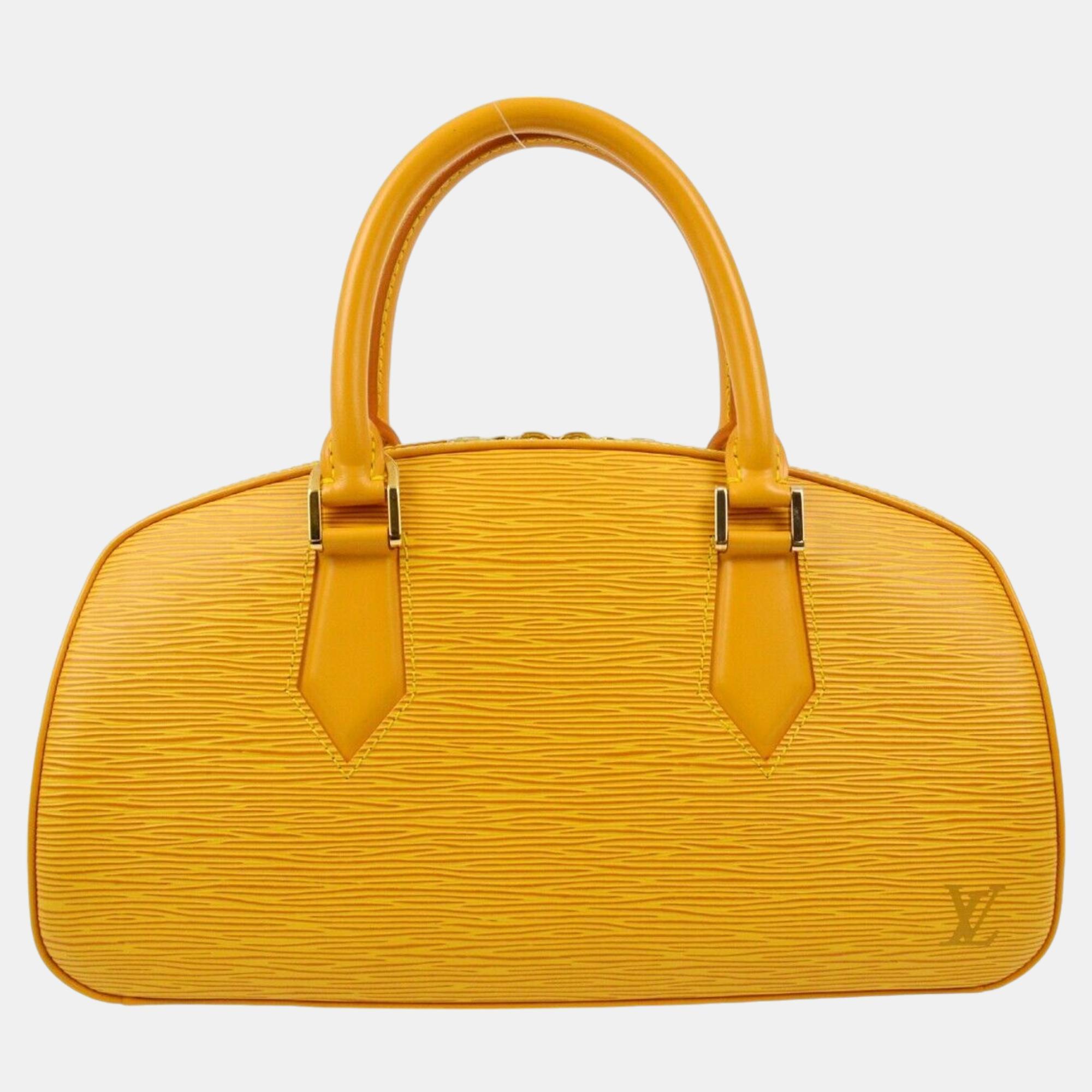 

Louis Vuitton Yellow Epi Jasmin Handbag