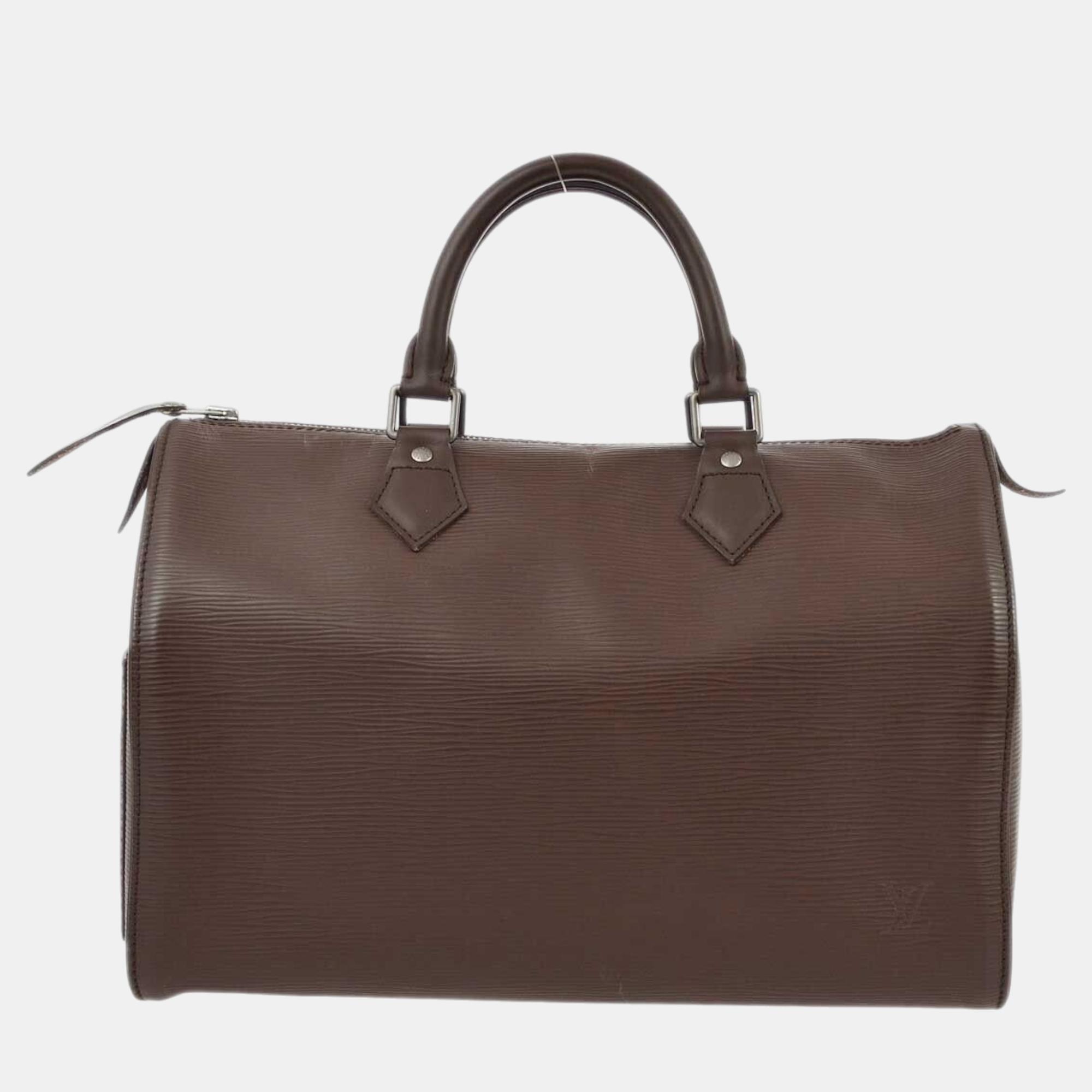 

Louis Vuitton Brown Epi Speedy 30 Handbag