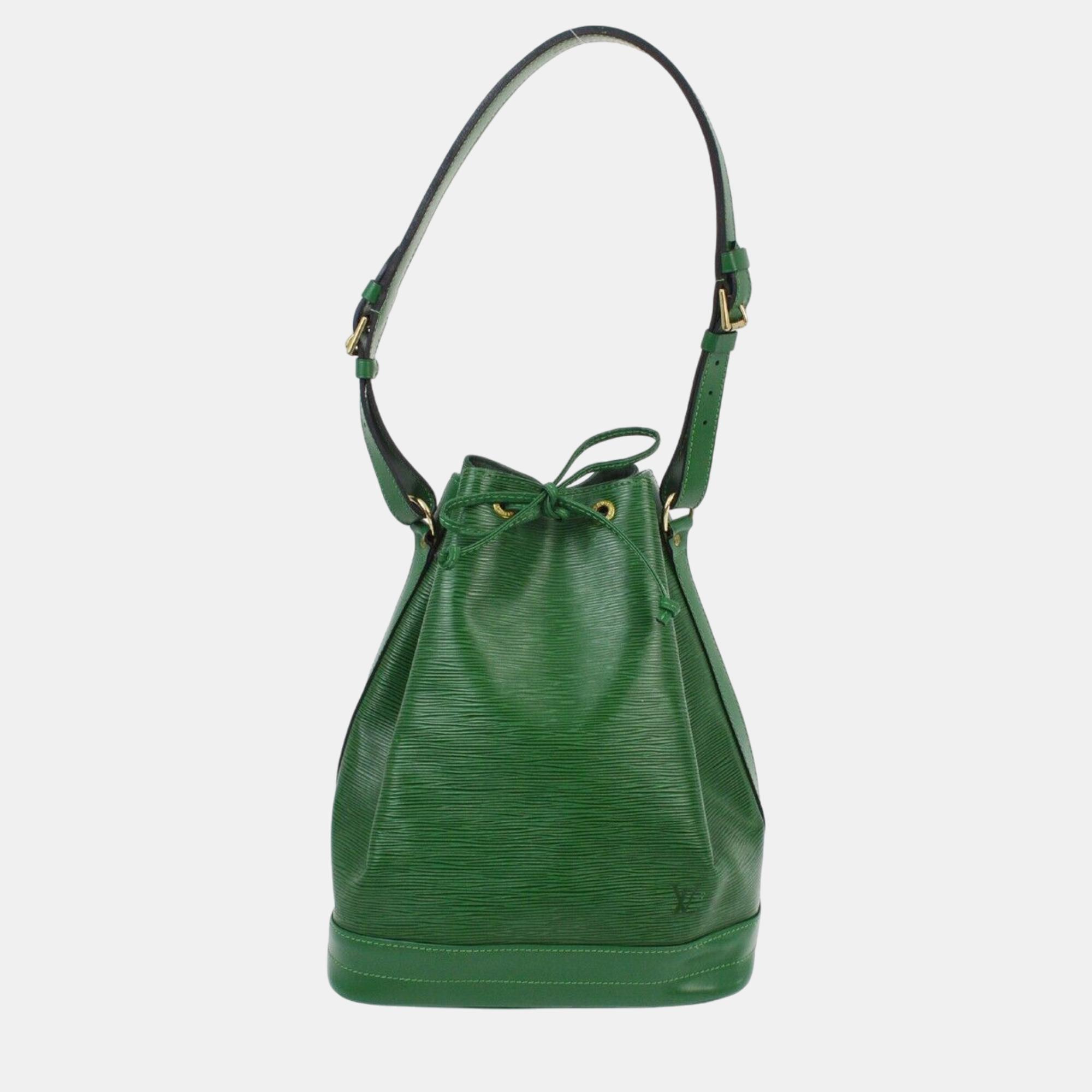 

Louis Vuitton Green Epi Noe Drawstring Shoulder Bag