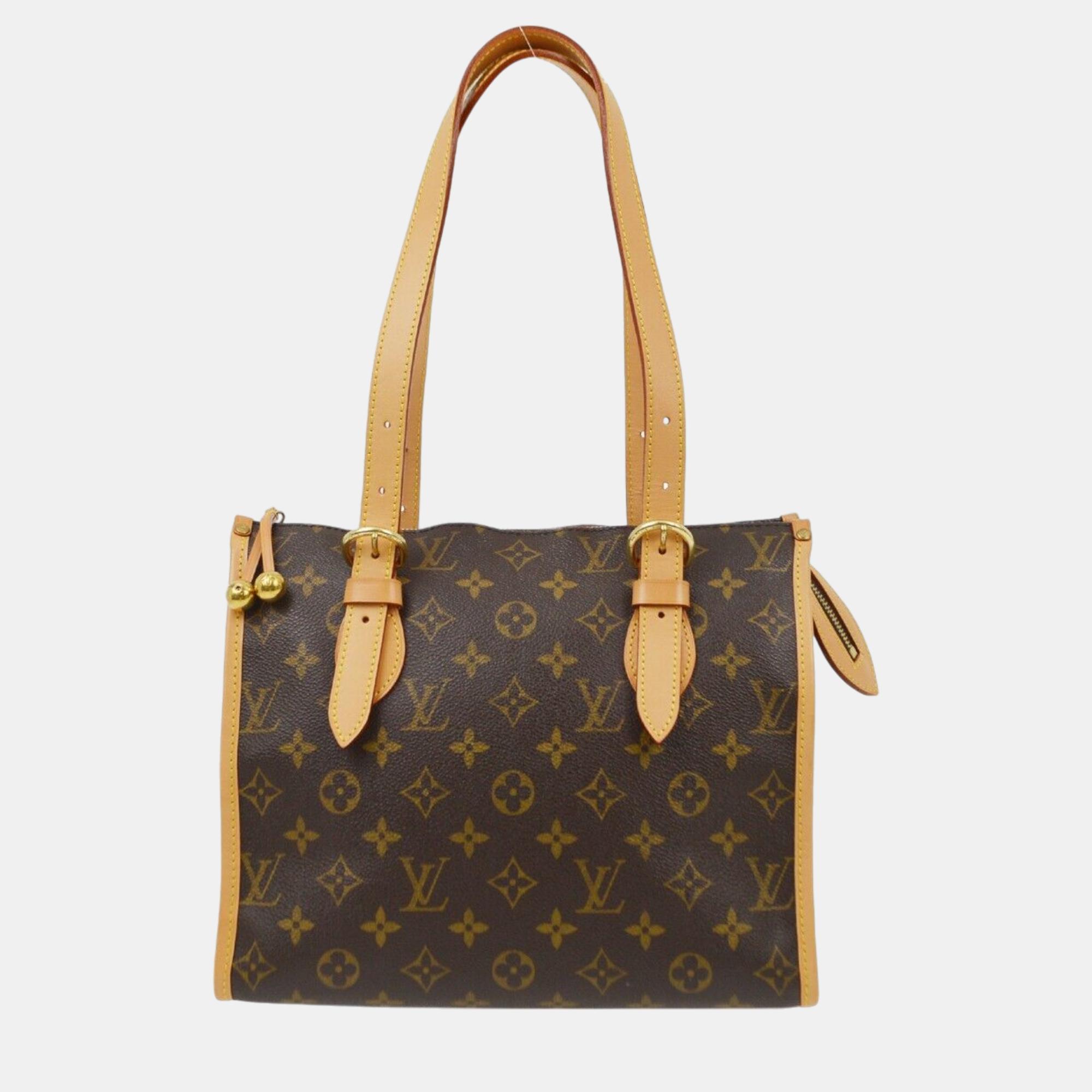 

Louis Vuitton Monogram Popincourt Haut Tote Handbag, Brown