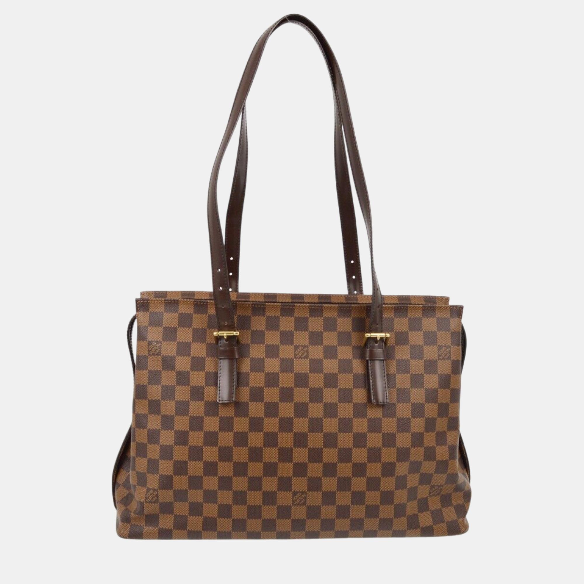 

Louis Vuitton Damier Chelsea Shoulder Tote Bag, Brown