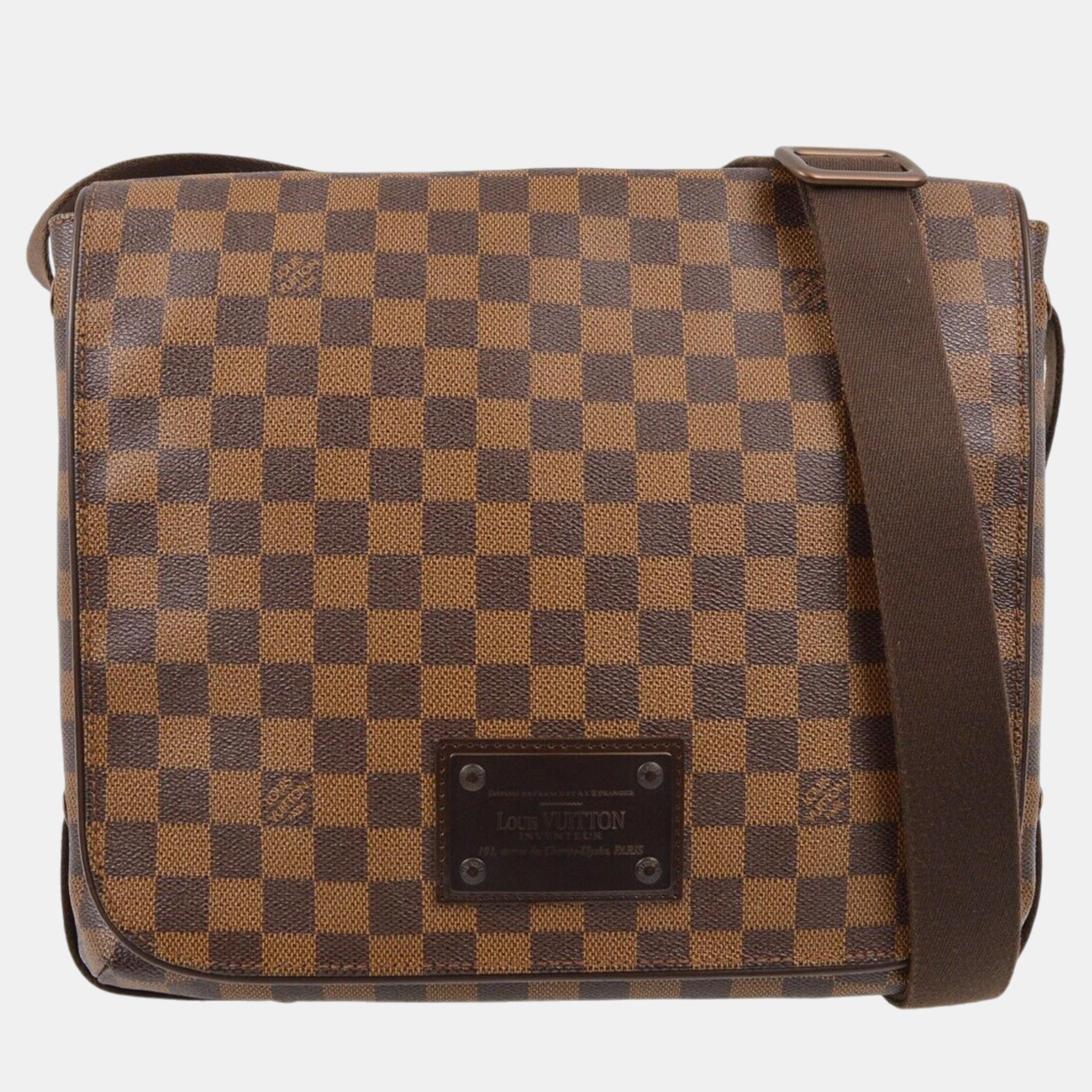 

Louis Vuitton Damier Brooklyn MM Shoulder Bag, Brown