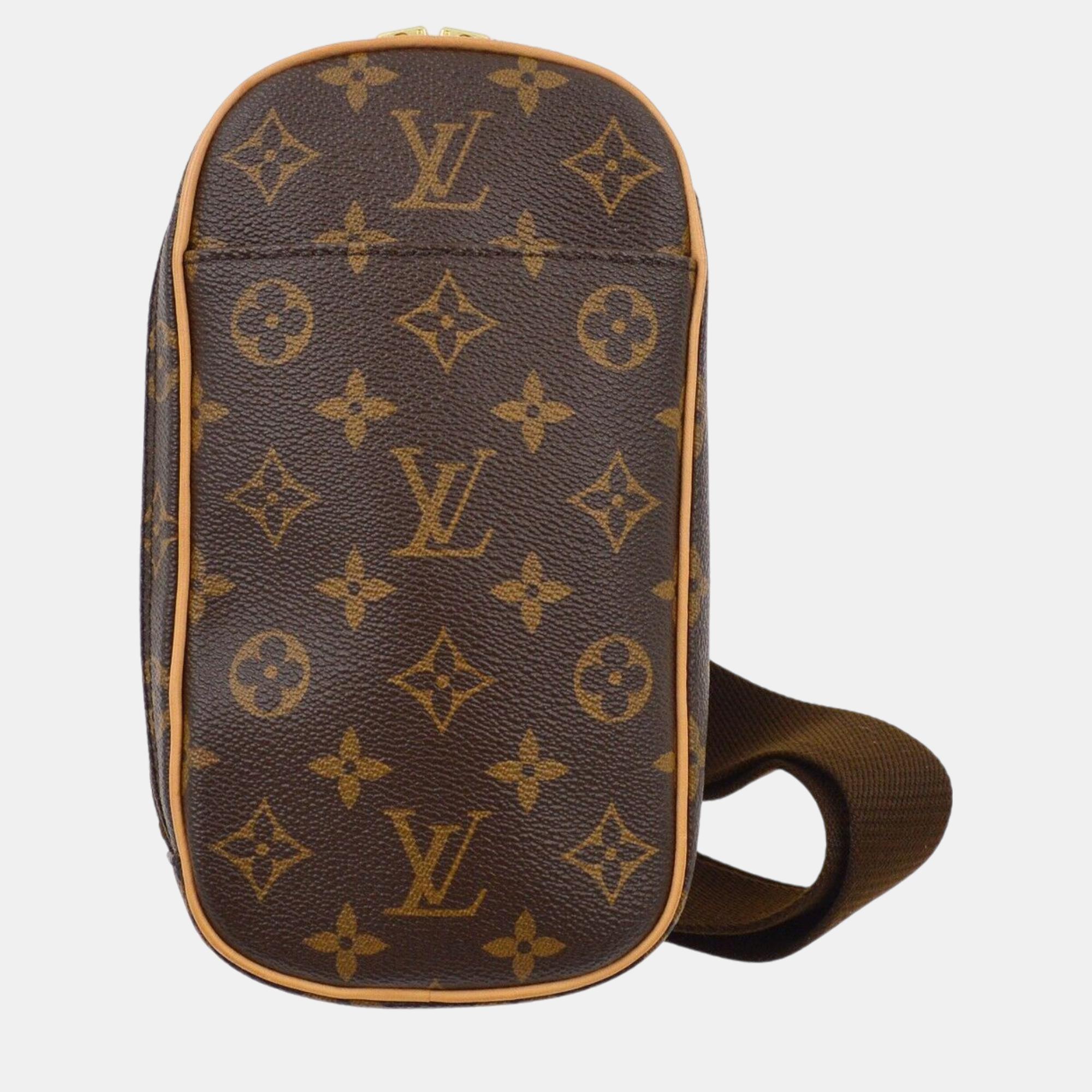 

Louis Vuitton Monogram Pochette Gange Bum Bag, Brown