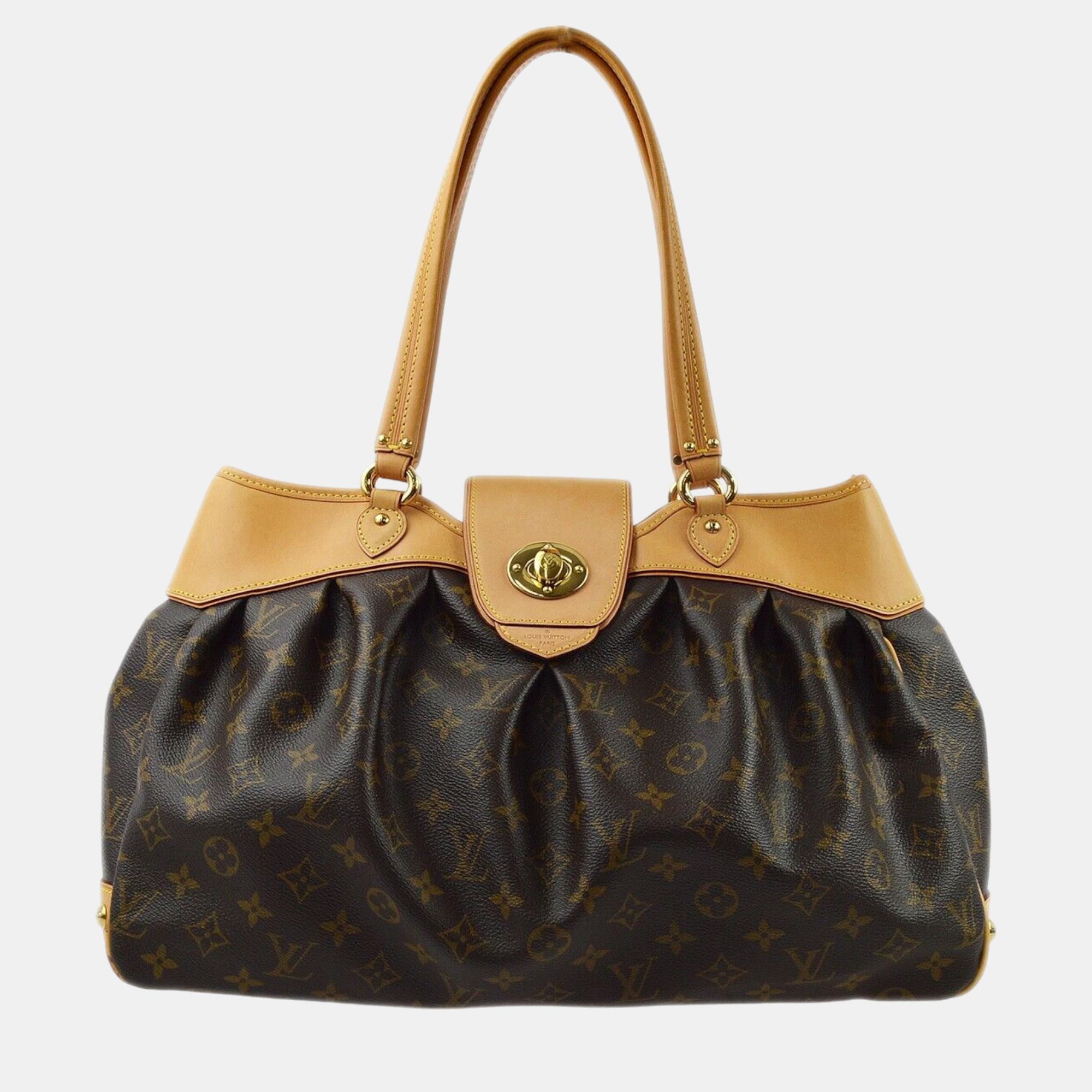 

Louis Vuitton Monogram Boetie MM Tote Handbag, Brown