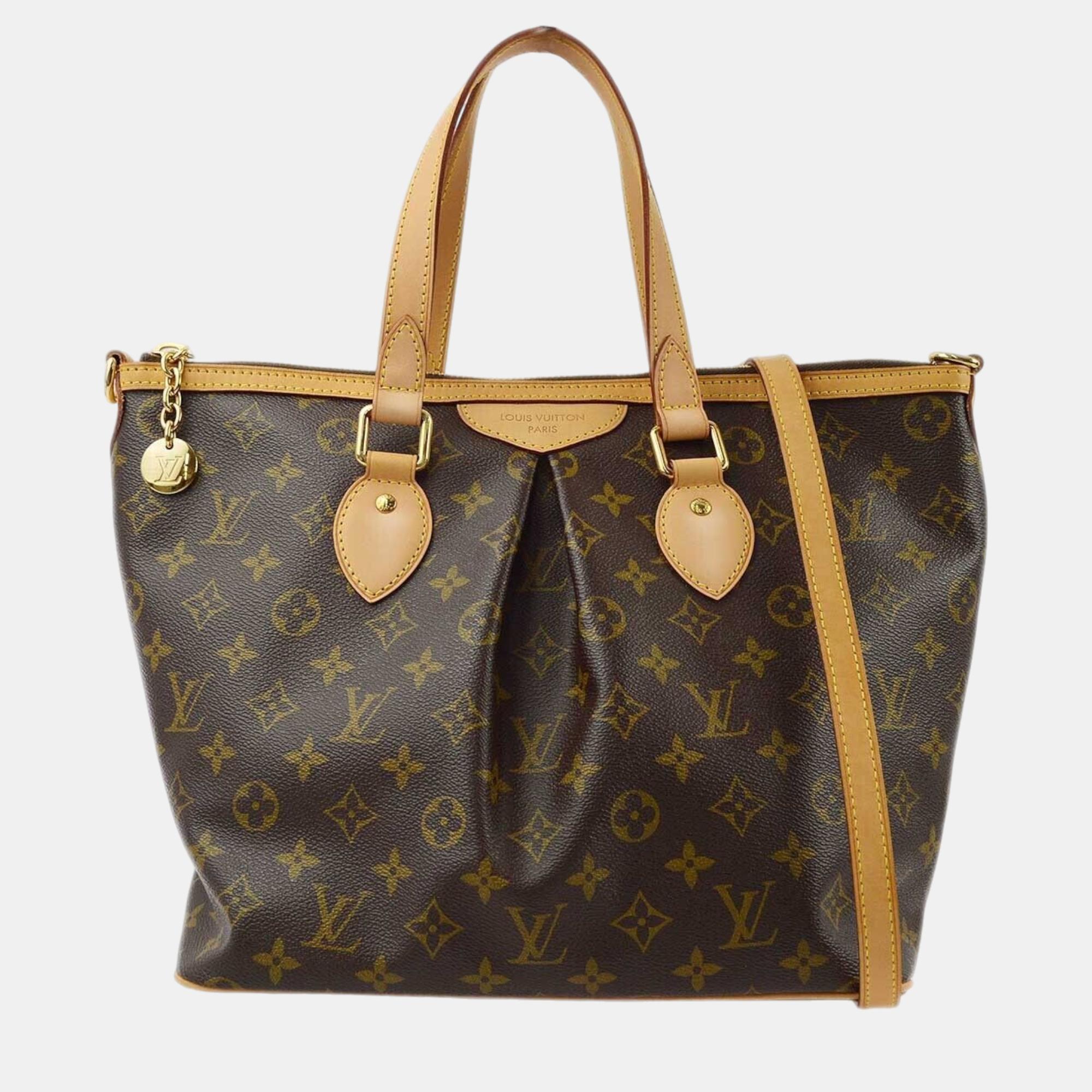 

Louis Vuitton Monogram Palermo PM Tote Bag, Brown