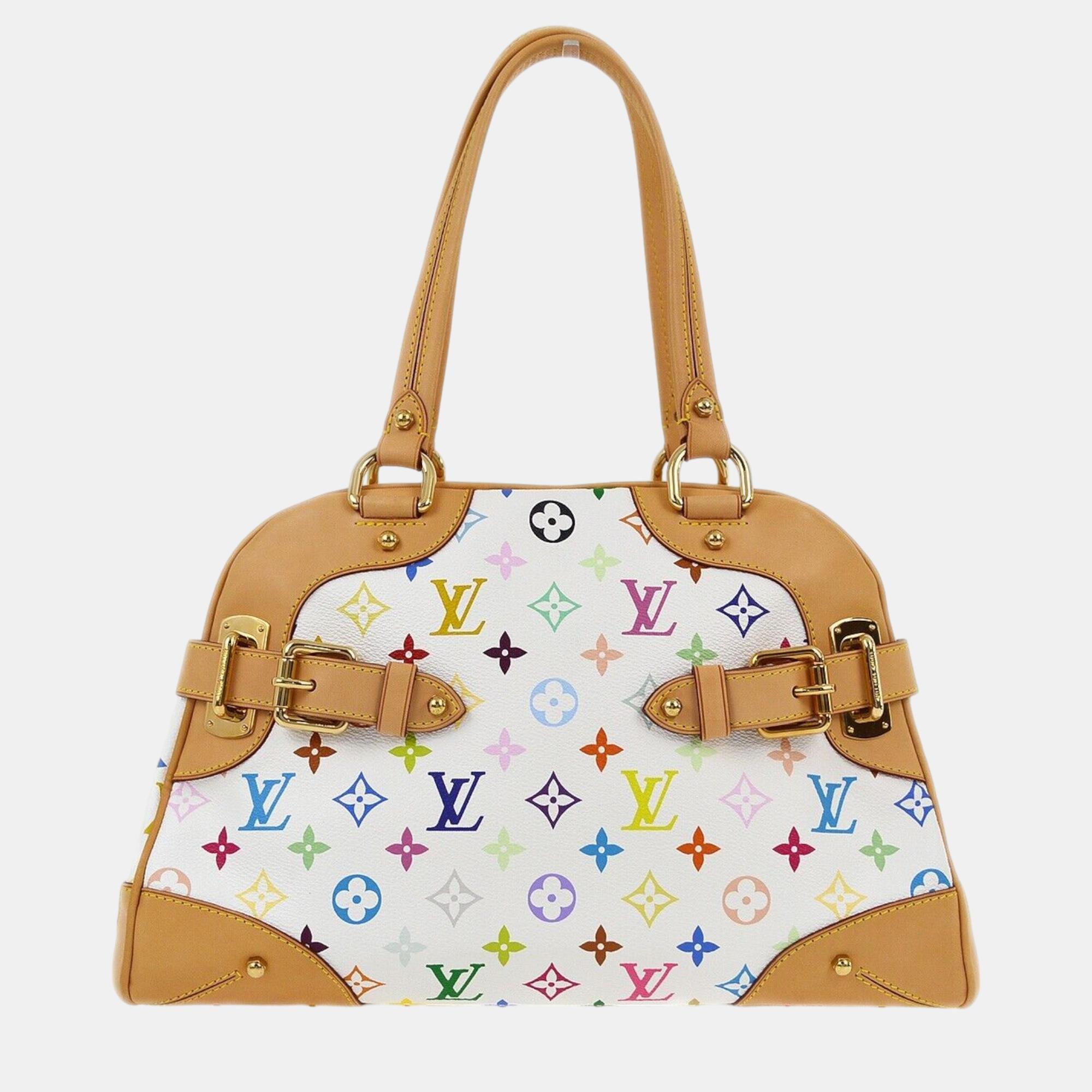 

Louis Vuitton White Monogram Multicolor Claudia Handbag