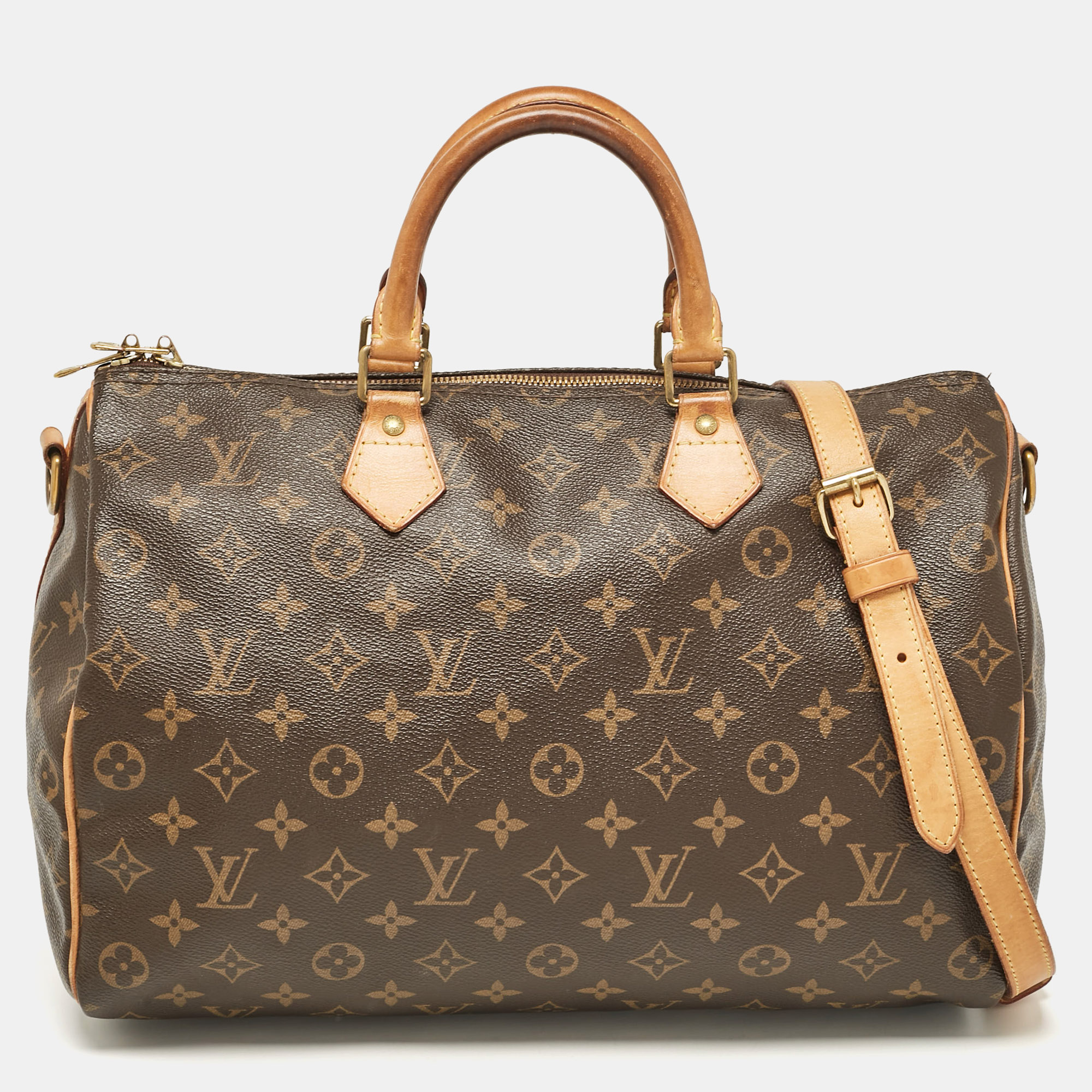 

Louis Vuitton Monogram Canvas Speedy Bandouliere 35 Bag, Brown