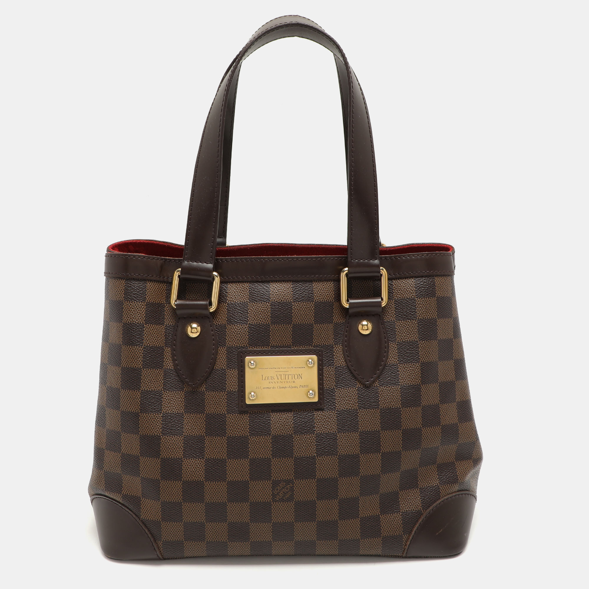 

Louis Vuitton Damier Ebene Canvas Hampstead PM Bag, Brown