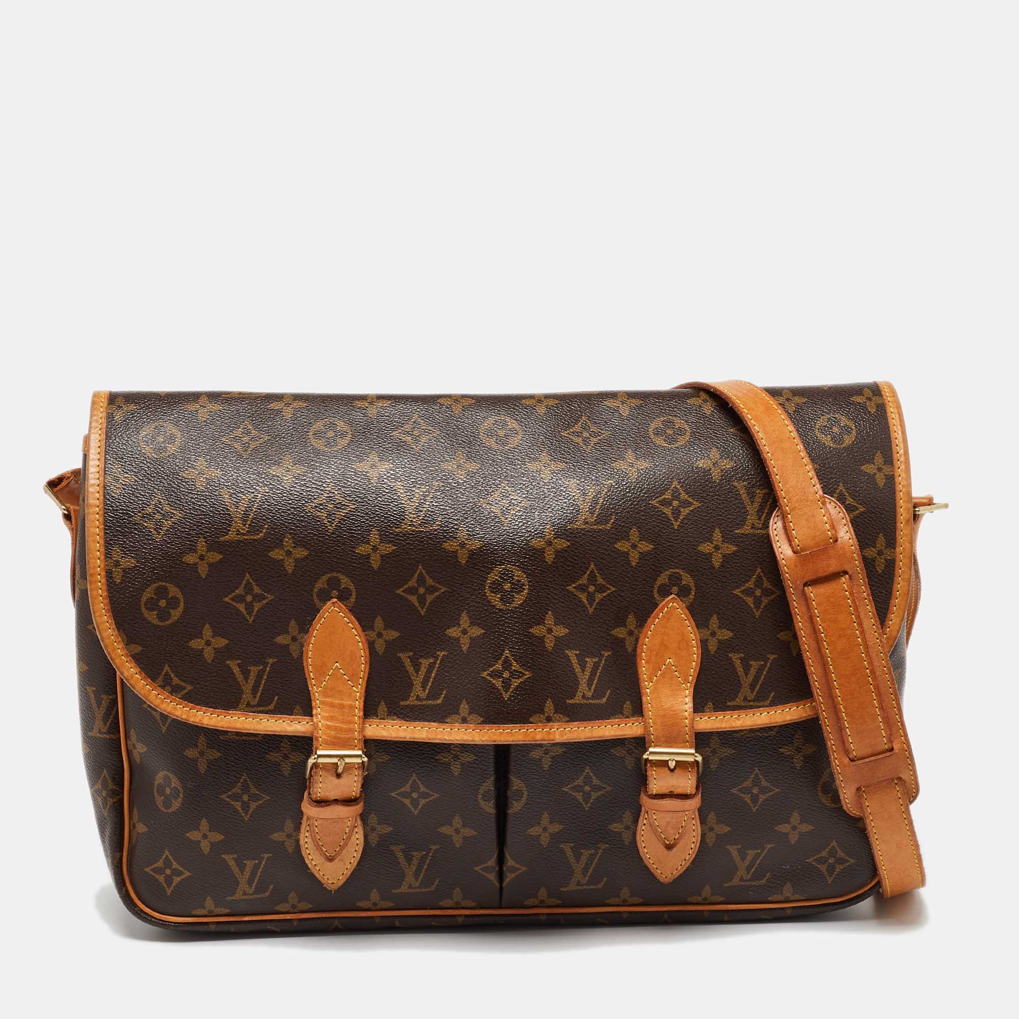 

Louis Vuitton Monogram Canvas Sac Gibeciere GM Bag, Brown