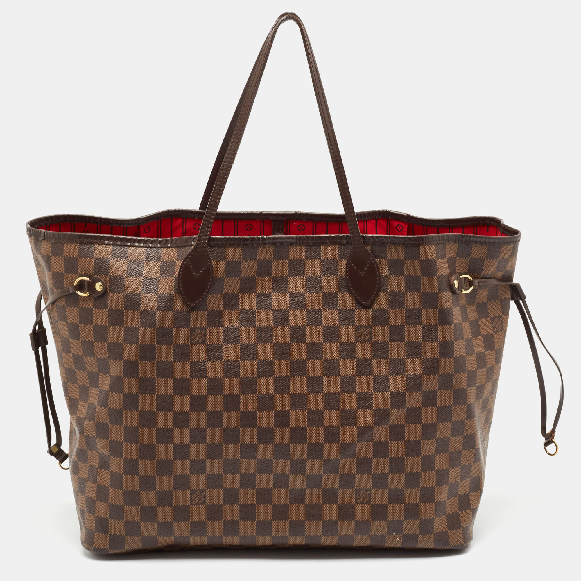 

Louis Vuitton Damier Ebene Canvas Neverfull GM Bag, Brown