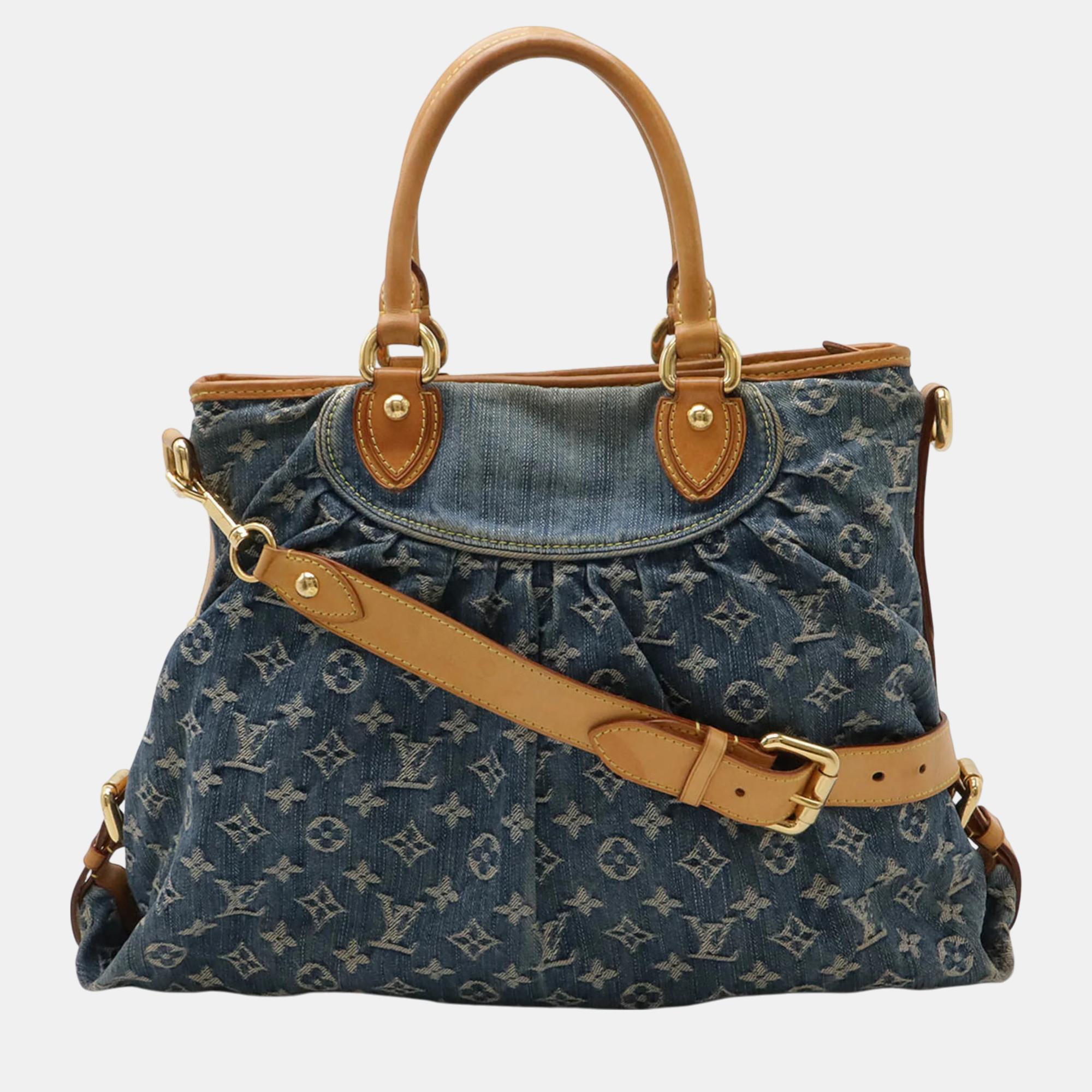 

Louis Vuitton Blue Monogram Denim Neo Cavi Gm Tote Bag