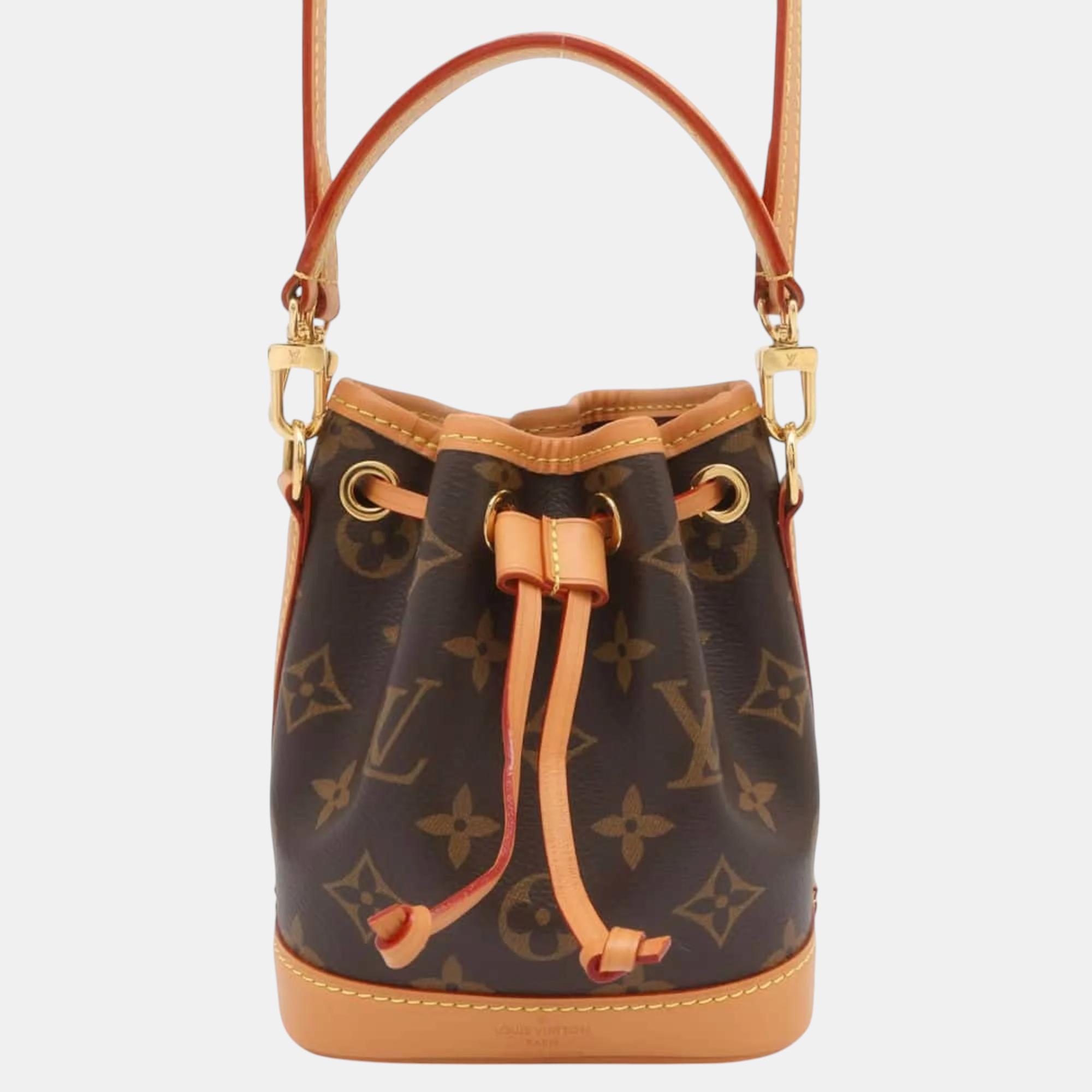 

Louis Vuitton Monogram Nano Noe Handbag, Brown