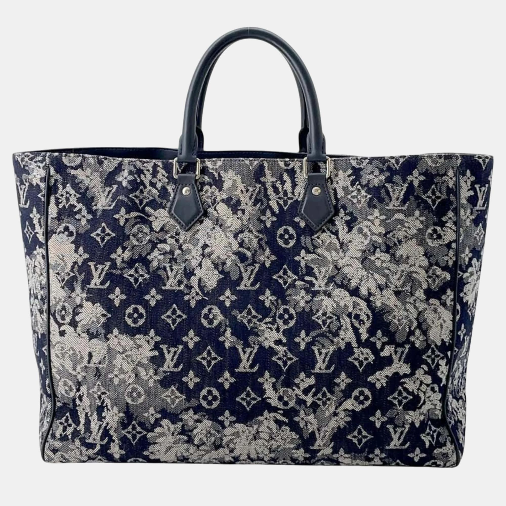 

Louis Vuitton Monogram Tapestry Grand Sac Tote Bag, Black