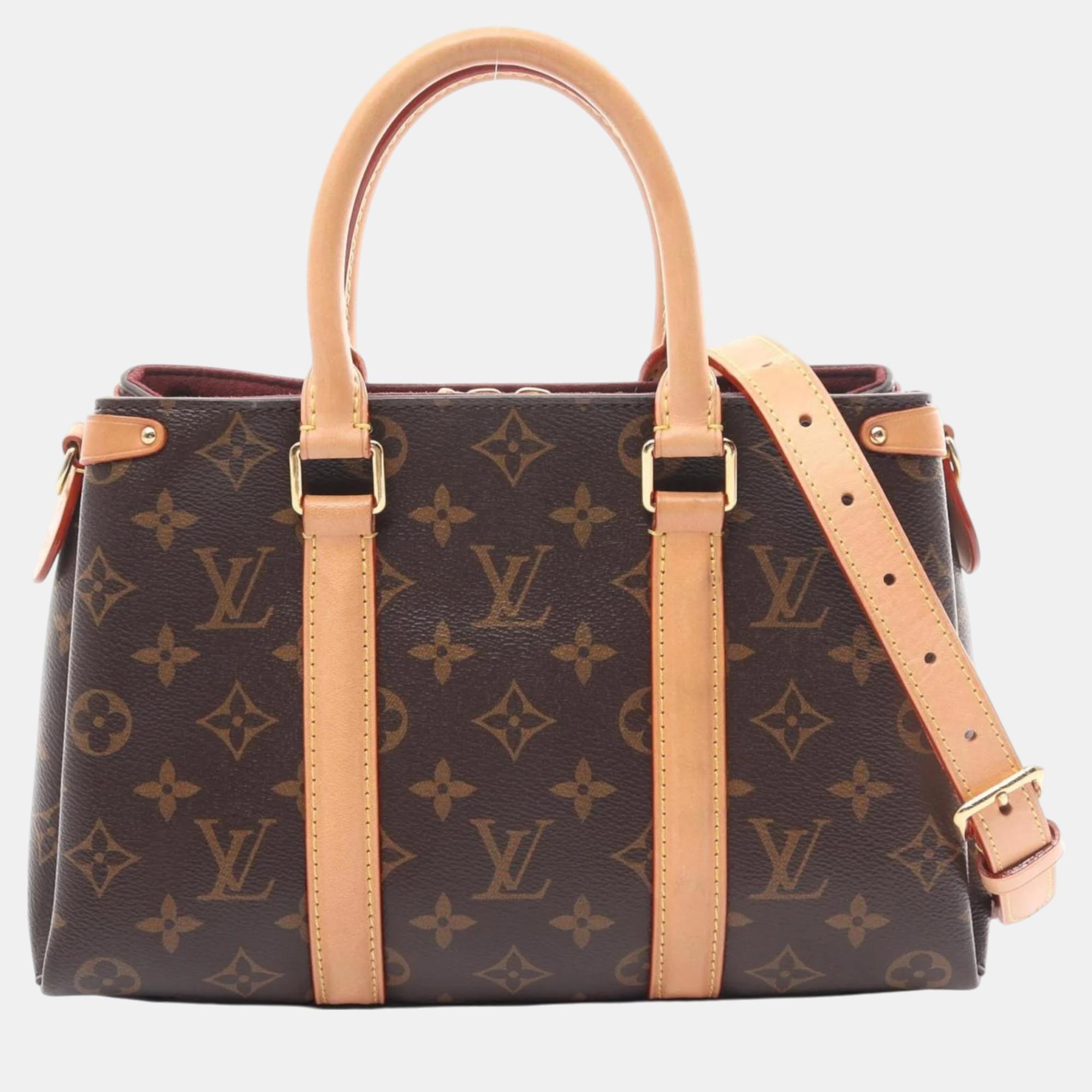 

Louis Vuitton Coated Canvas Leather Brown Soufflot Bb Monogram Handbag