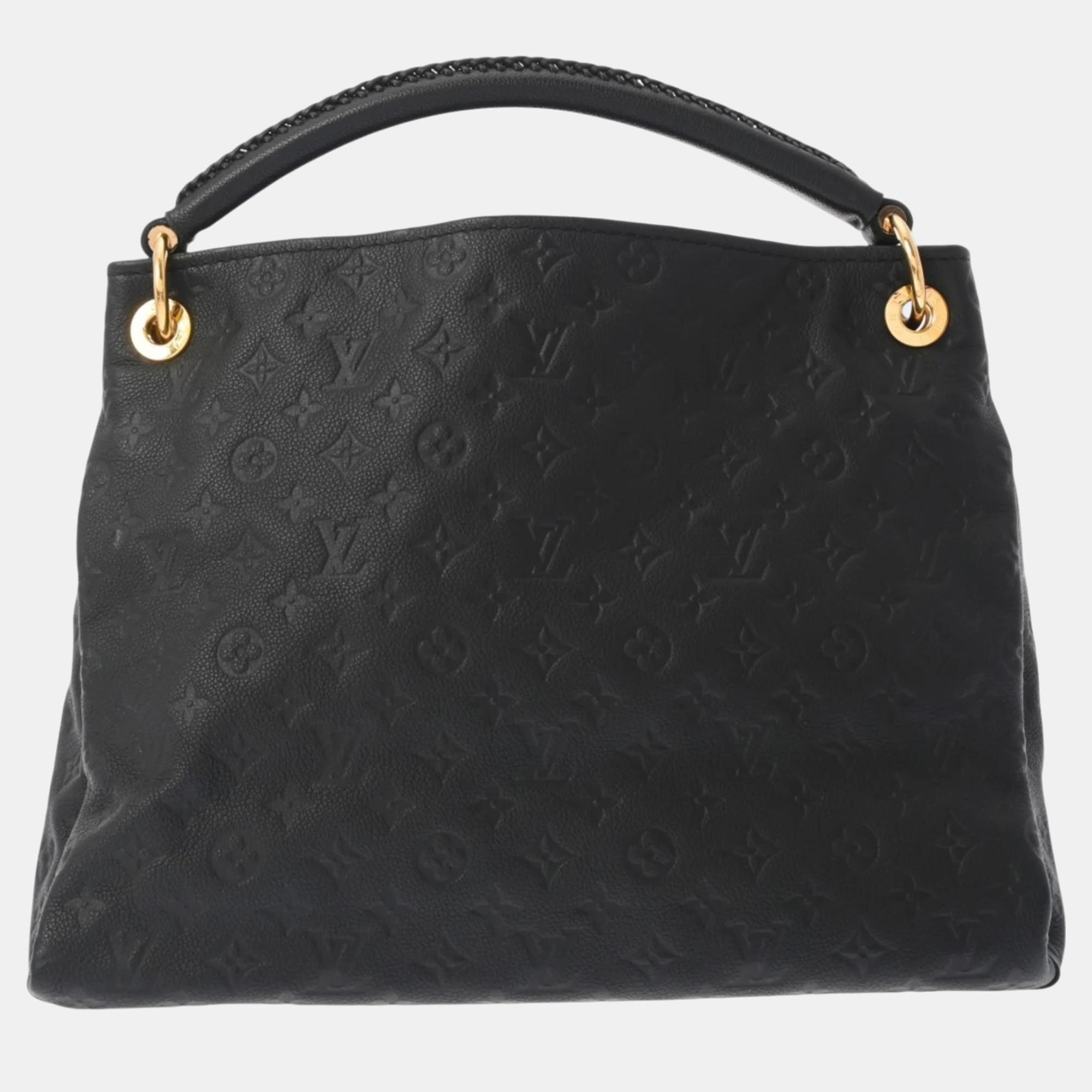 

Louis Vuitton Noir Leather Monogram Empreinte Artsy MM Handbag, Black