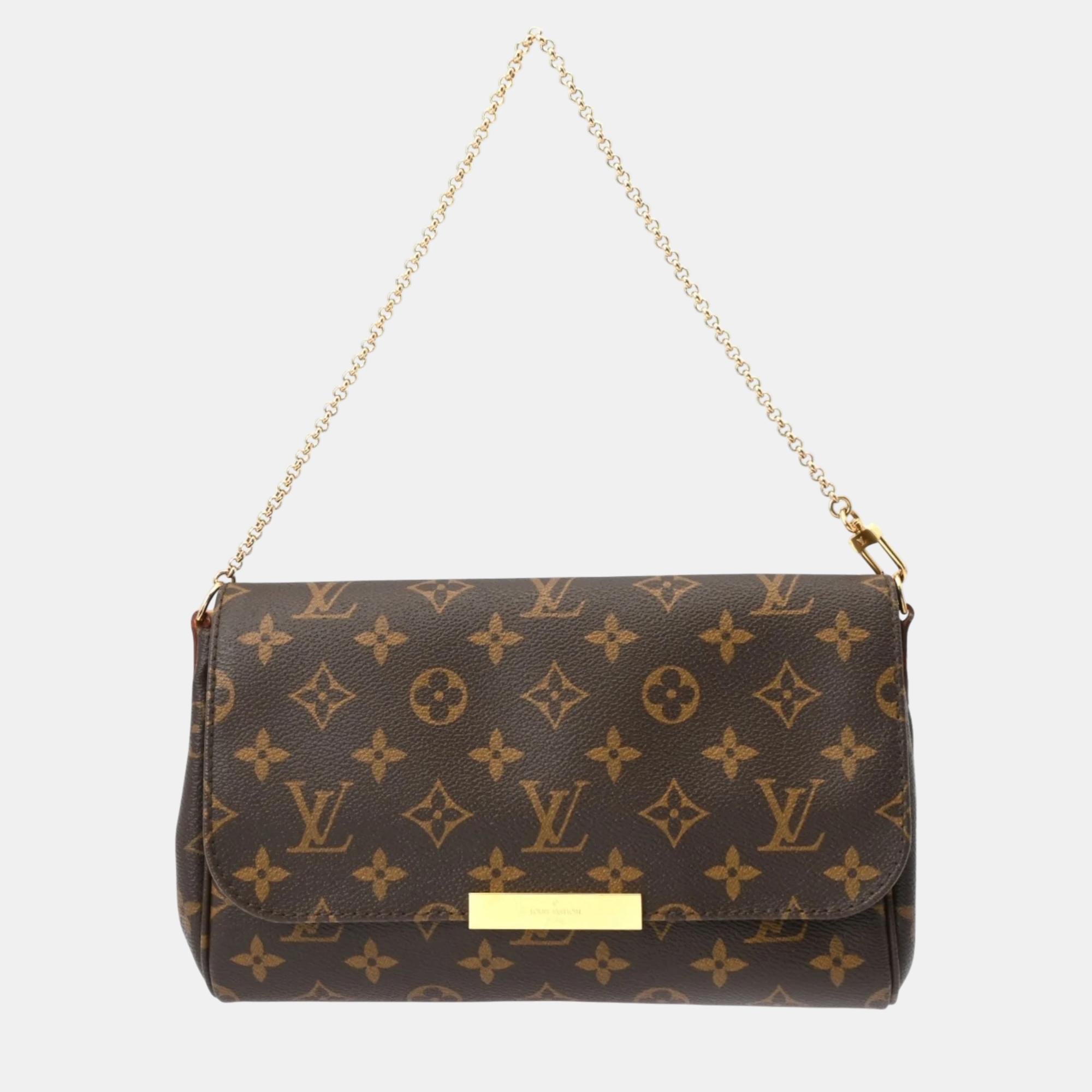 

Louis Vuitton Brown Canvas Monogram Favorite Mm Shoulder Bag