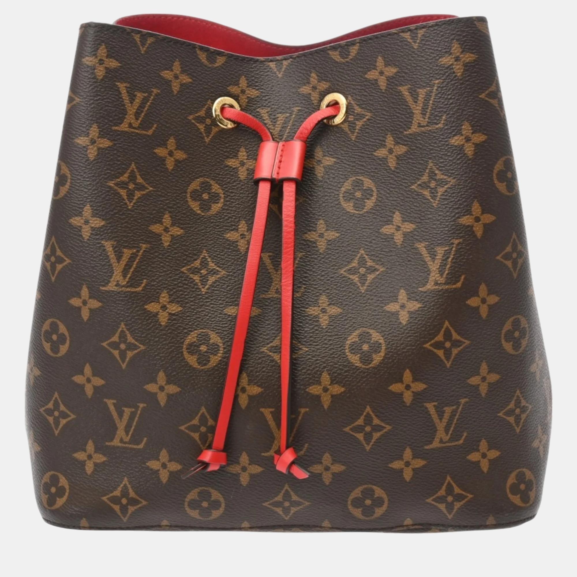 

Louis Vuitton Monogram Neonoe Coquelicot Canvas Shoulder Bag, Brown