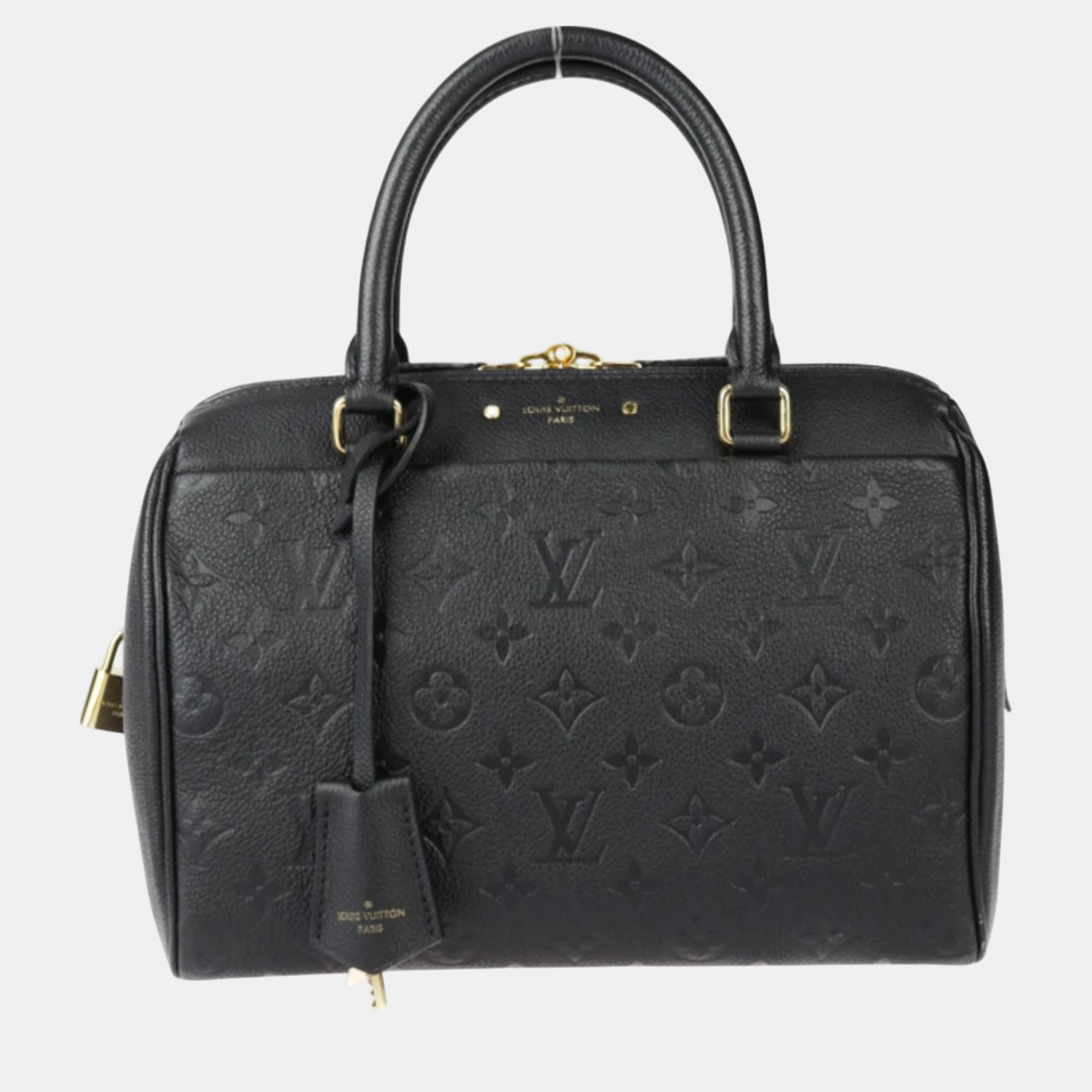 

Louis Vuitton Monogram Empreinte Black Boston Speedy Bandouliere 25 Handbag