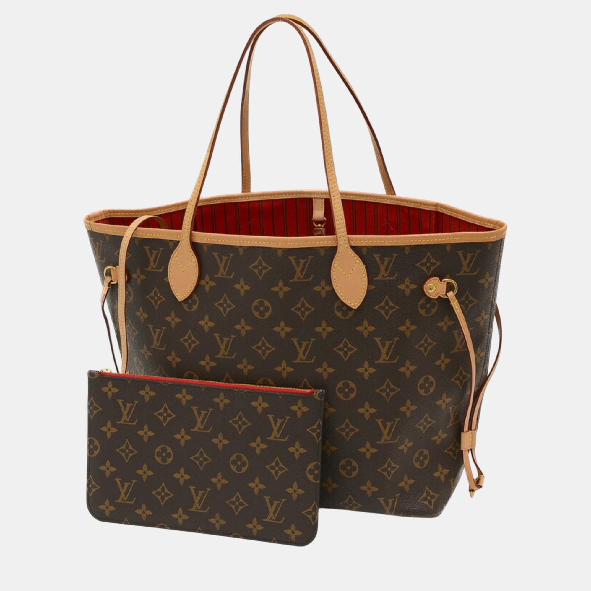 

Louis Vuitton Cerise Monogram Neverfull Mm Tote Bag, Brown