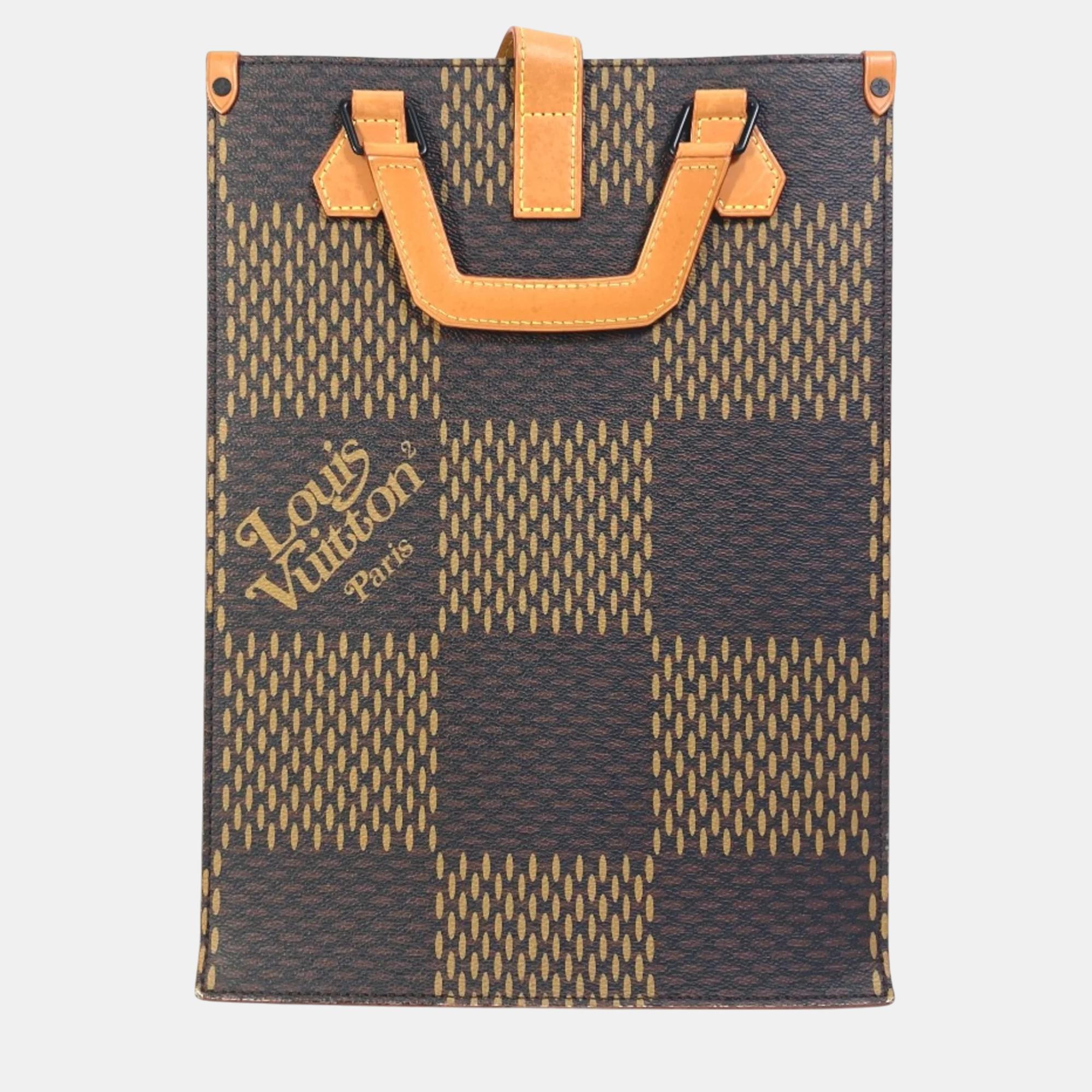 

Louis Vuitton Brown Damier Giant Tote Bag