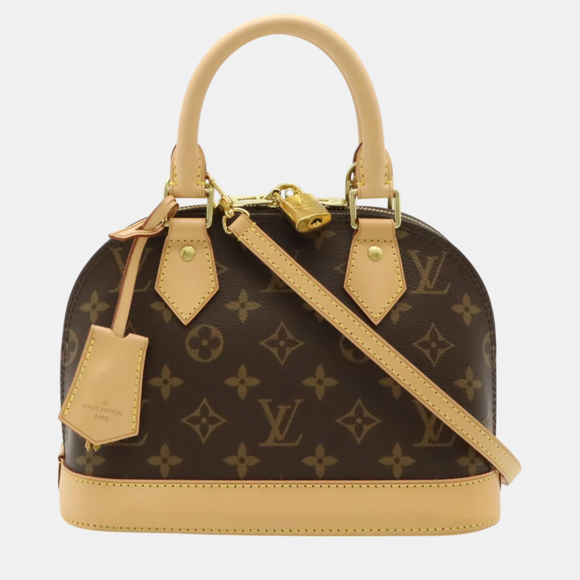 

Louis Vuitton Monogram Alma Bb Handbag, Brown