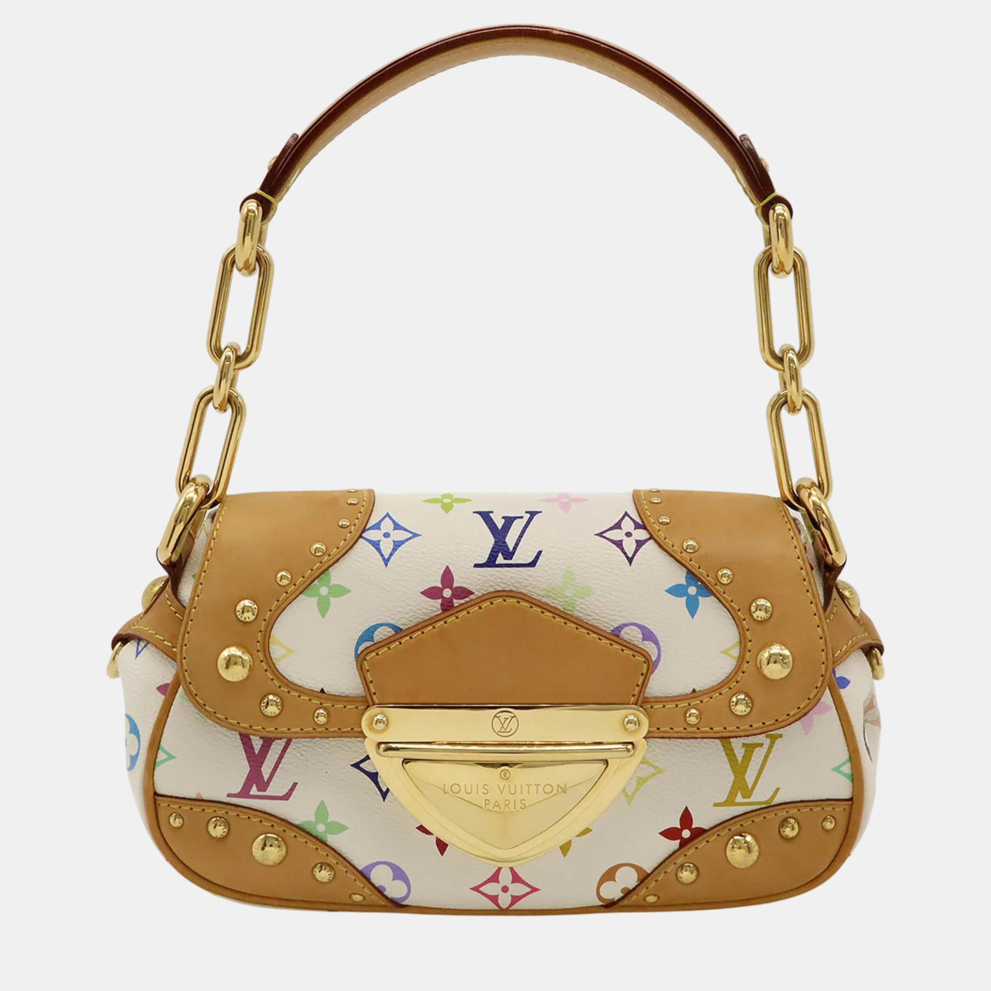 

Louis Vuitton Brown White Monogram Multicolor Marilyn Shoulder Bag