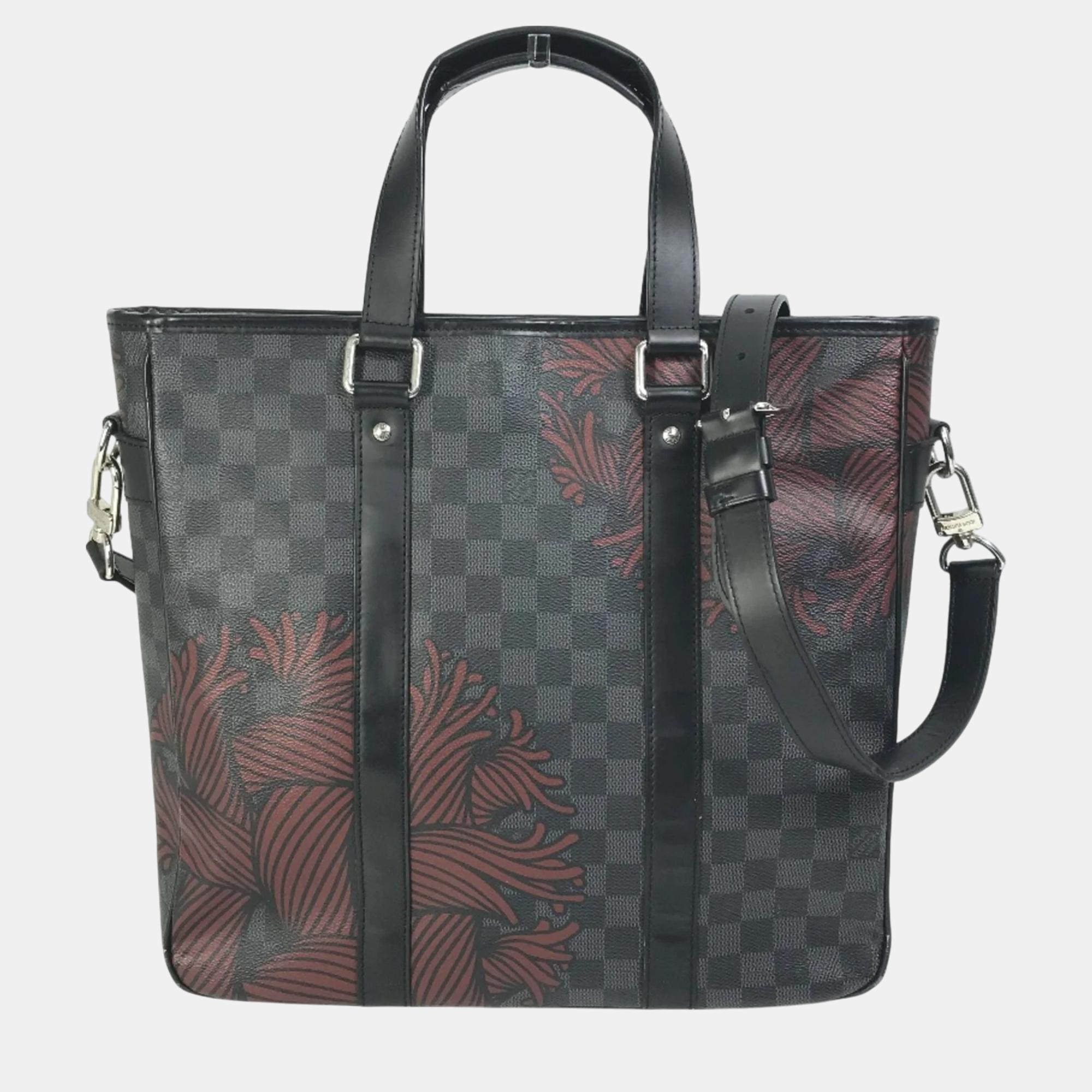 

Louis Vuitton Black Red Tote Bag