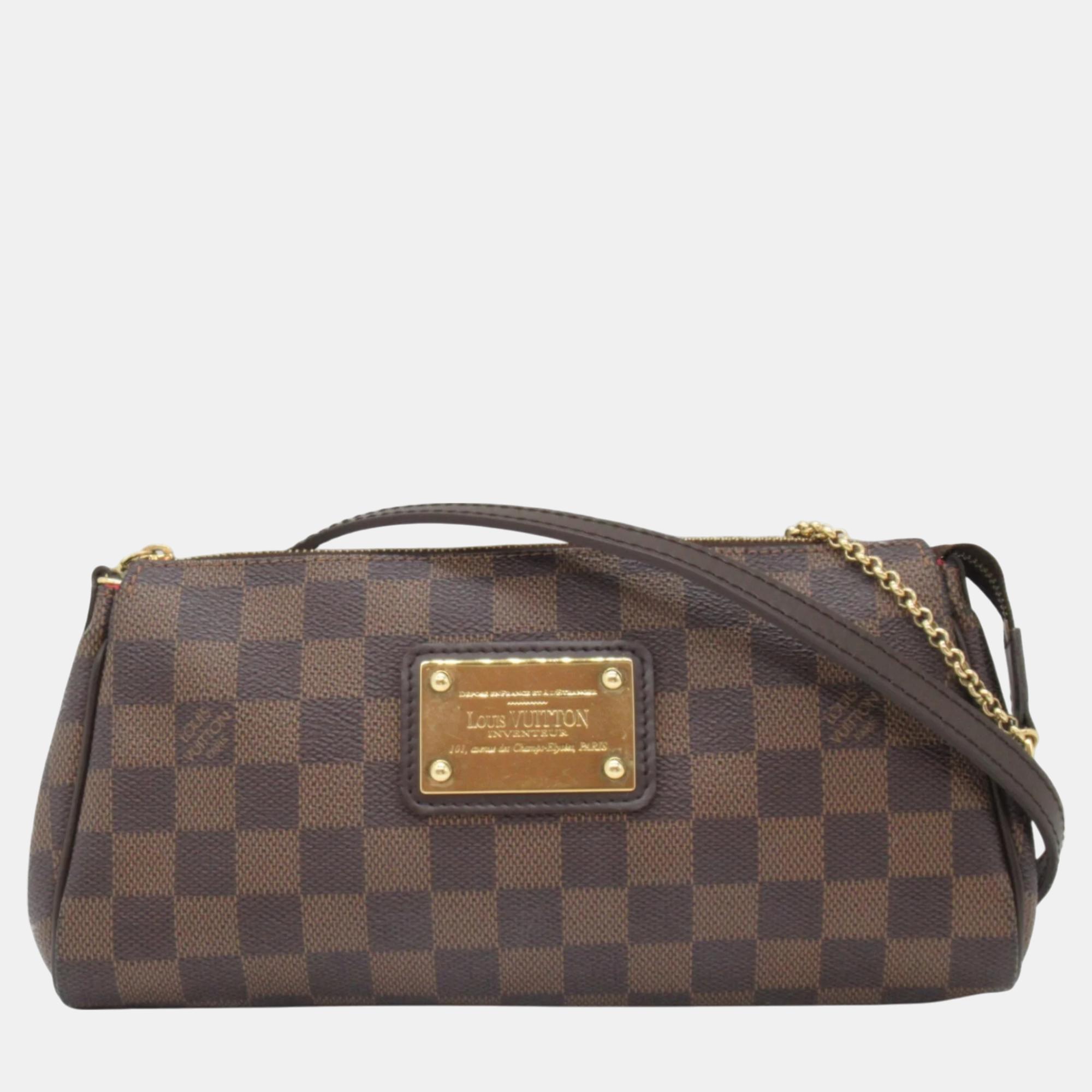 

Louis Vuitton Coated Canvas Damier Brown Eva Shoulder Bag