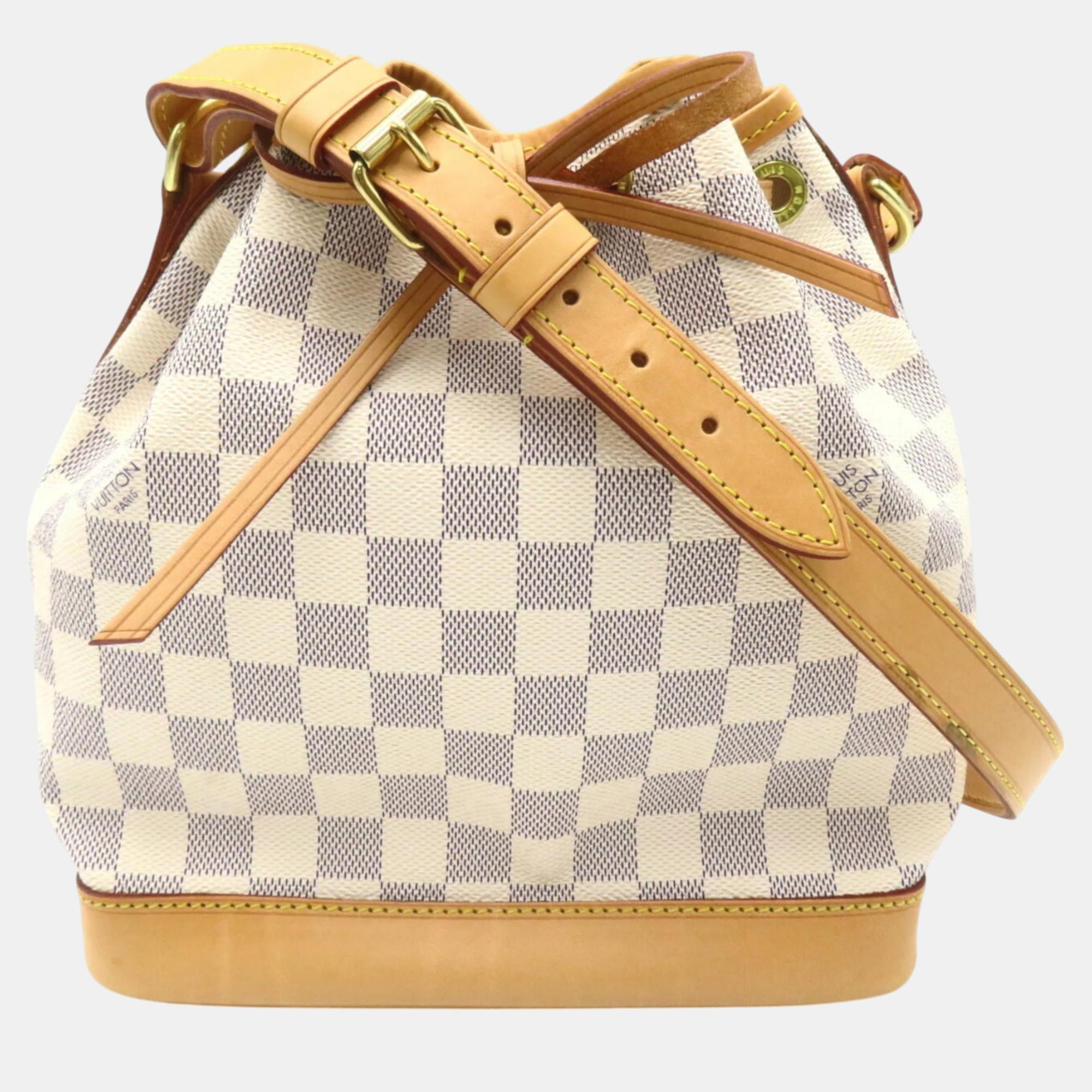 

Louis Vuitton Coated Canvas Damier Azur White Noe BB Shoulder Bag