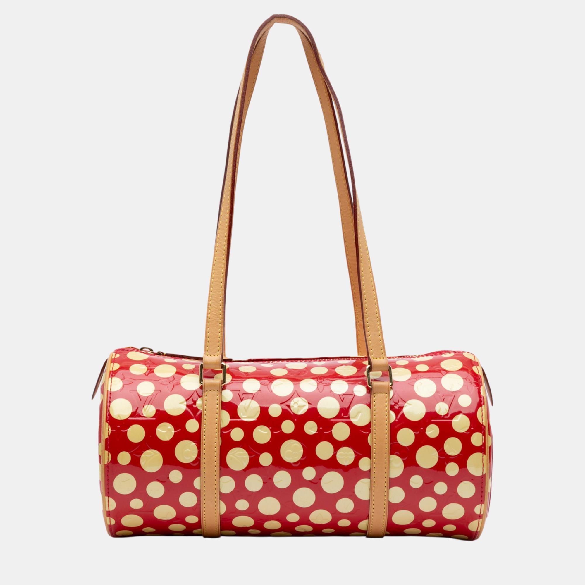 

Louis Vuitton Red x Yayoi Kusama Monogram Vernis Dots Infinity Papillon 30