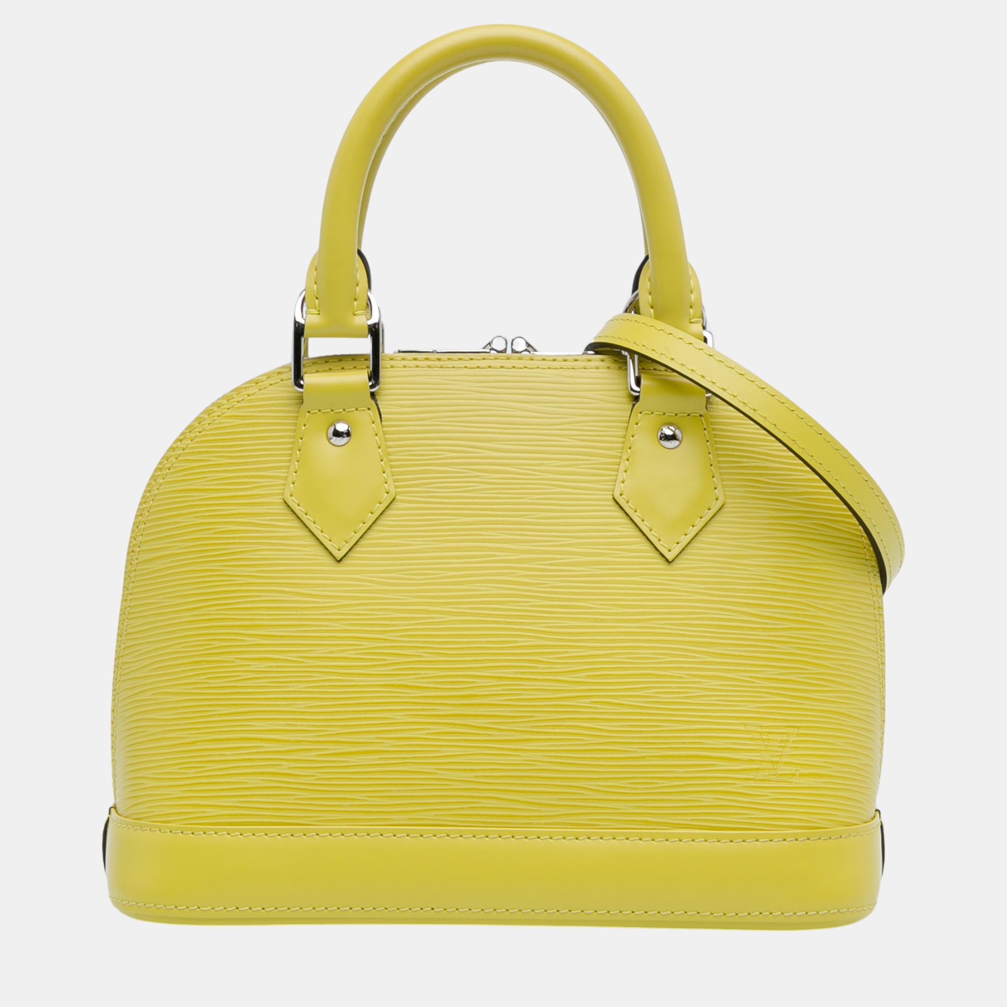 

Louis Vuitton Yellow Epi Alma BB