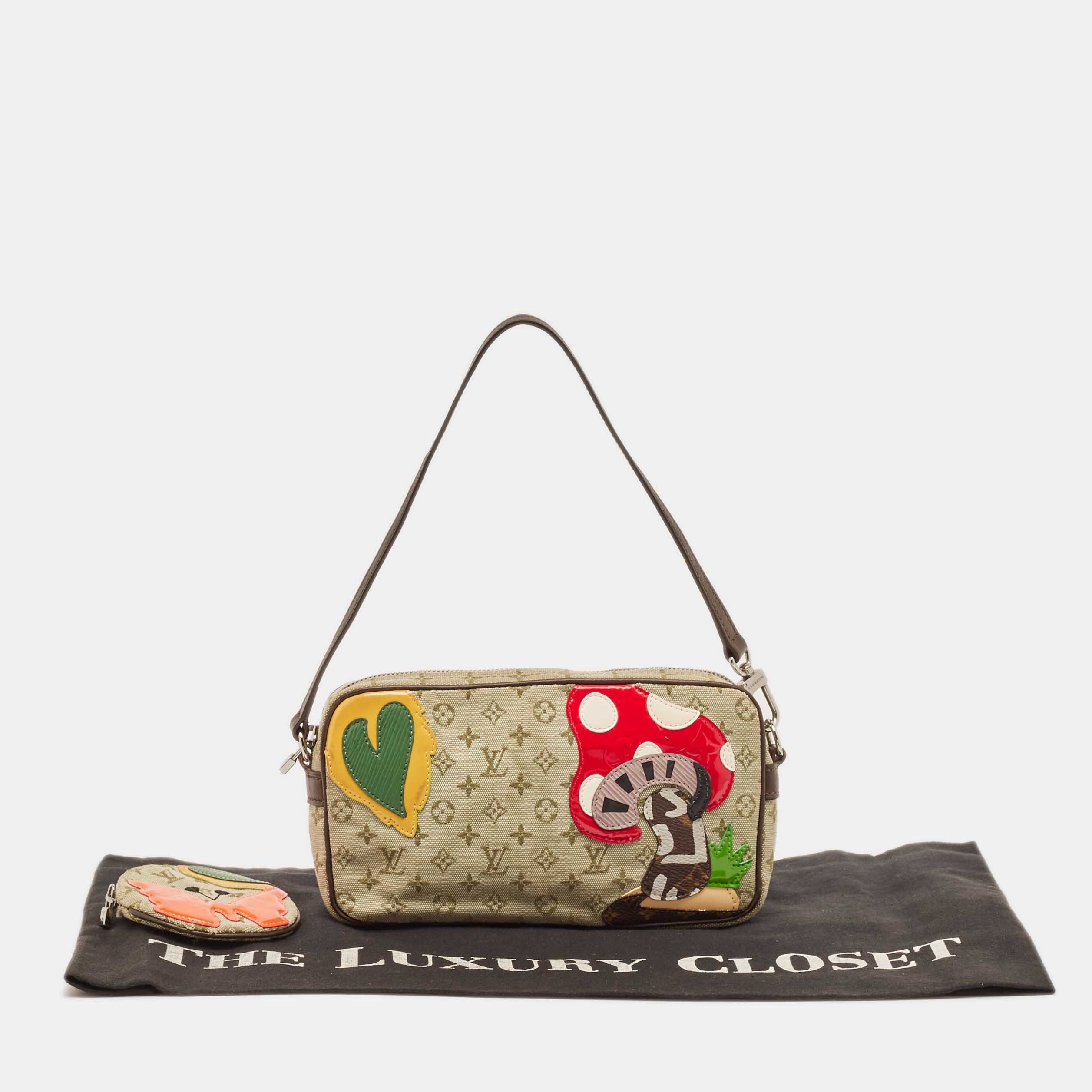 Louis Vuitton Khaki Monogram Mini Lin Limited Edition Conte De Fees Pochette 