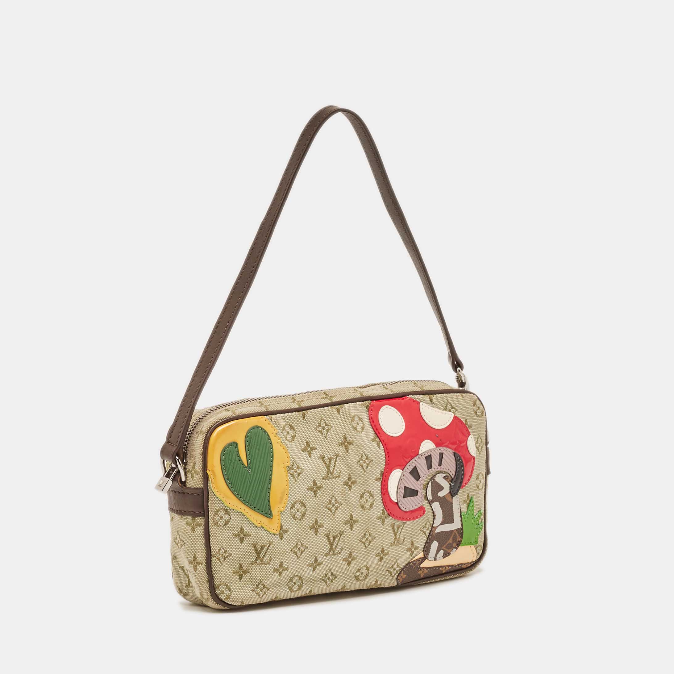 Louis Vuitton Khaki Monogram Mini Lin Limited Edition Conte De Fees Pochette 