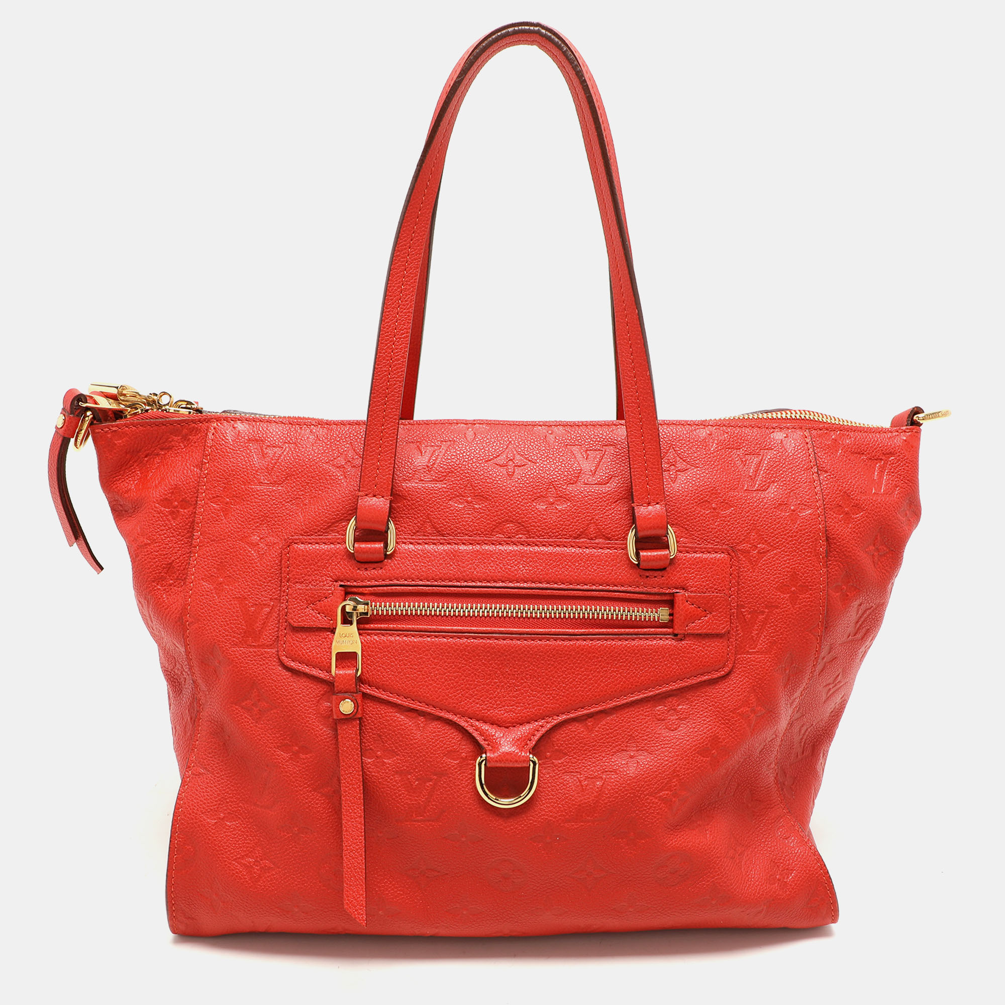 

Louis Vuitton Cherry Monogram Empreinte Leather Lumineuse PM Bag, Red