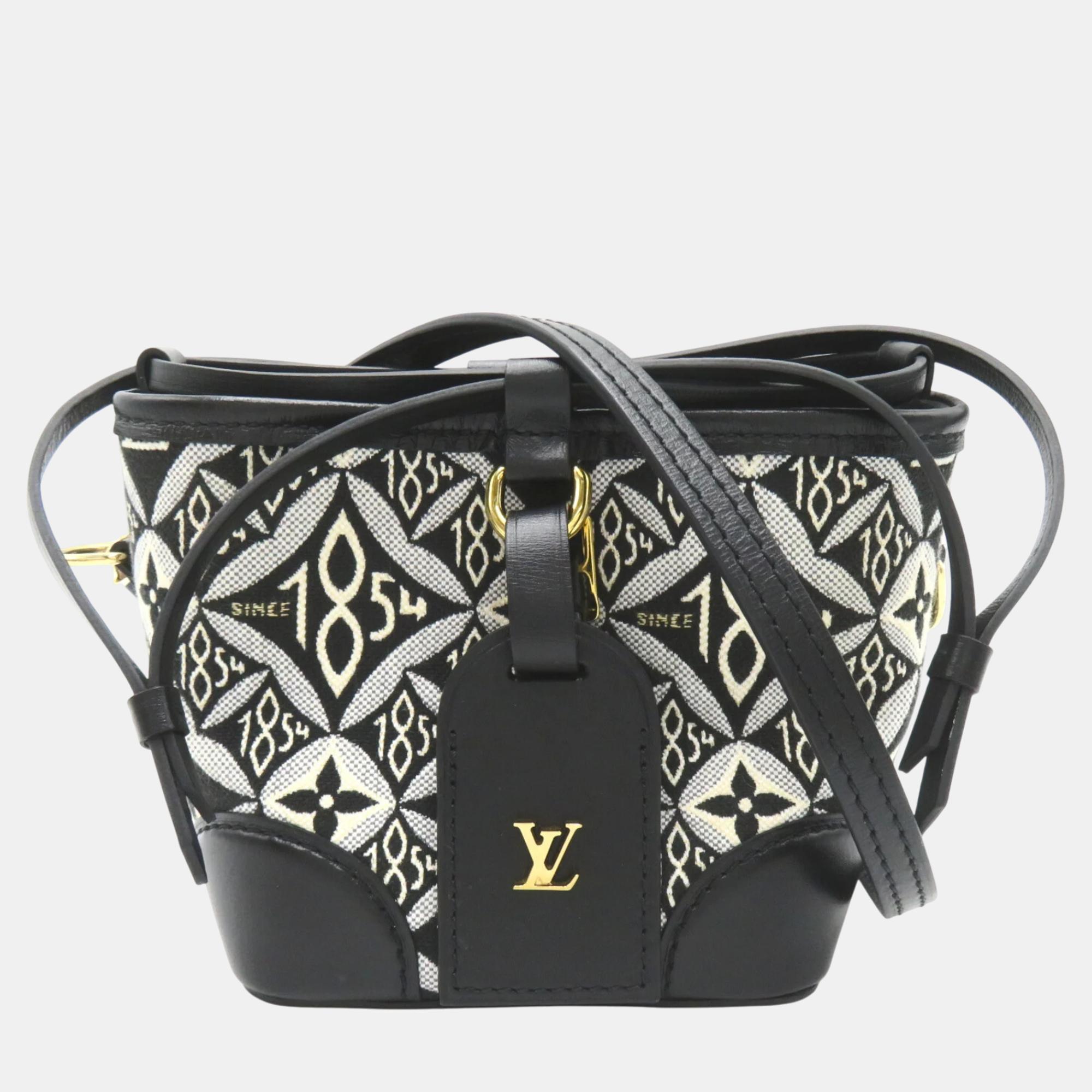 

Louis Vuitton Black Gres Monogram /Jacquard Leather Jacquard Noe Purse Shoulder Bag