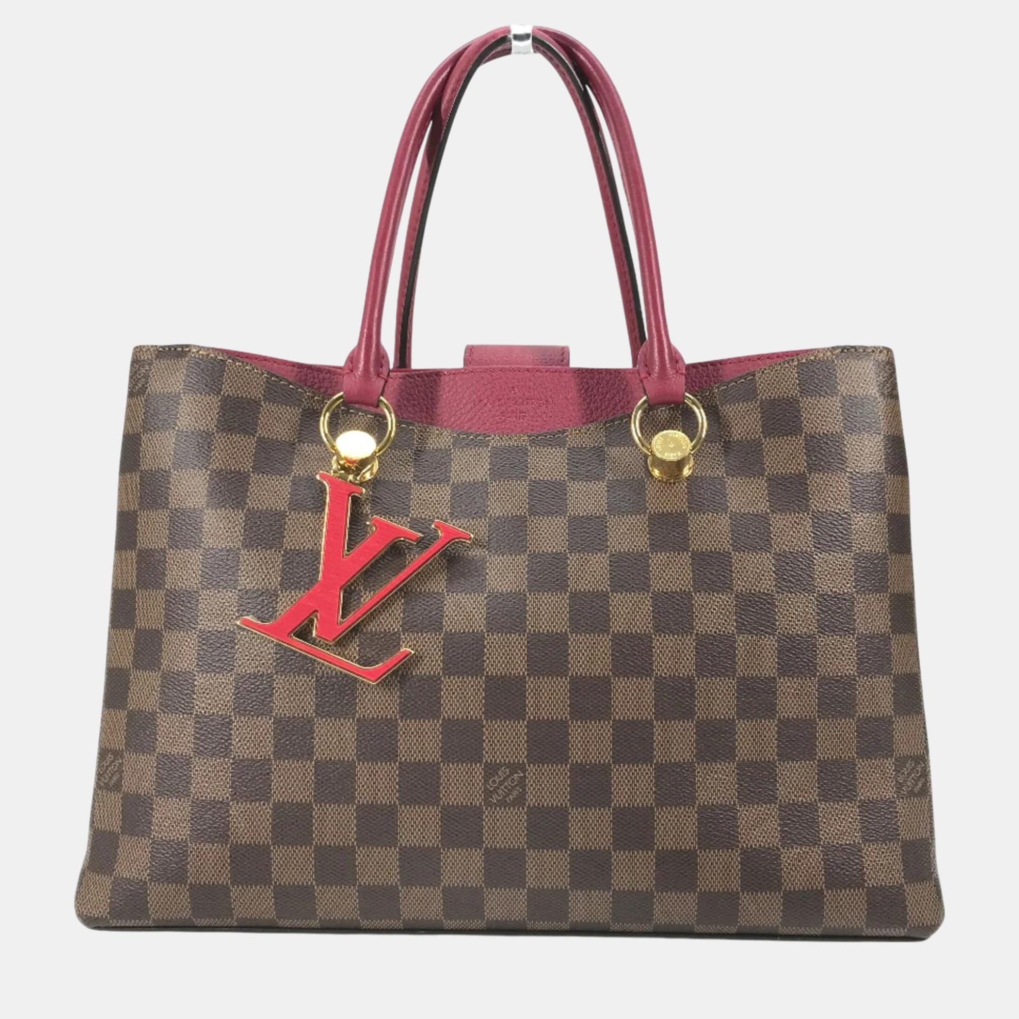 

Louis Vuitton Reduvan Red Brown Damier Shoulder Tote Bag