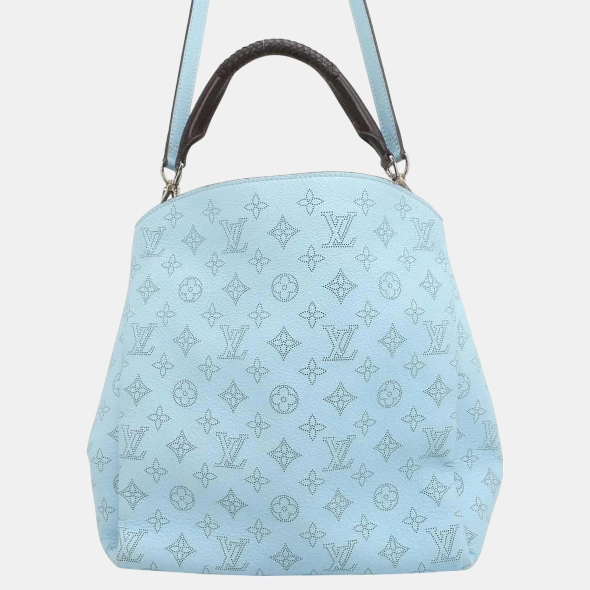 

Louis Vuitton Monogram Mahina Pavillon Pm Shoulder Bag, Blue