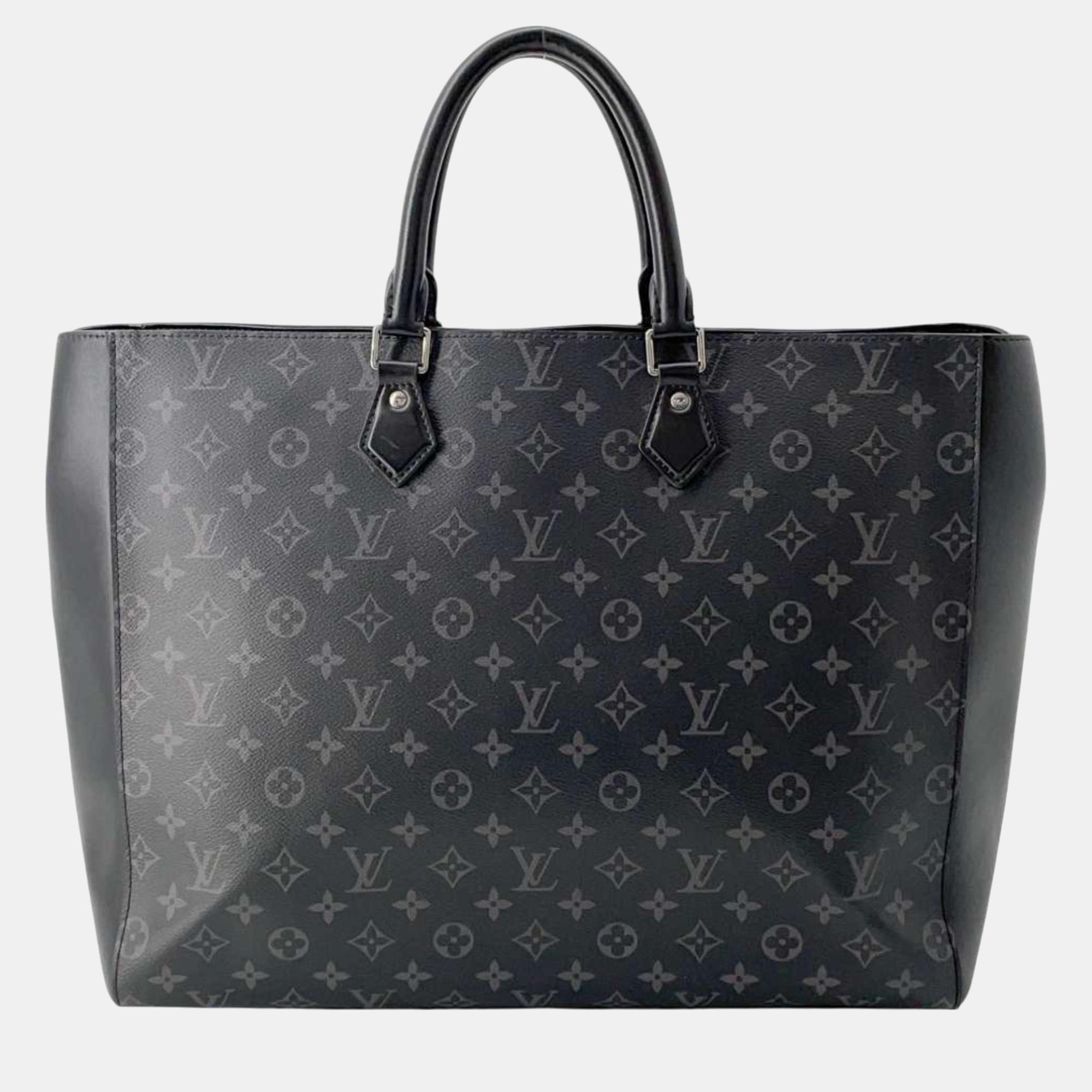 

Louis Vuitton Black Monogram Eclipse Grand Sac Tote Bag