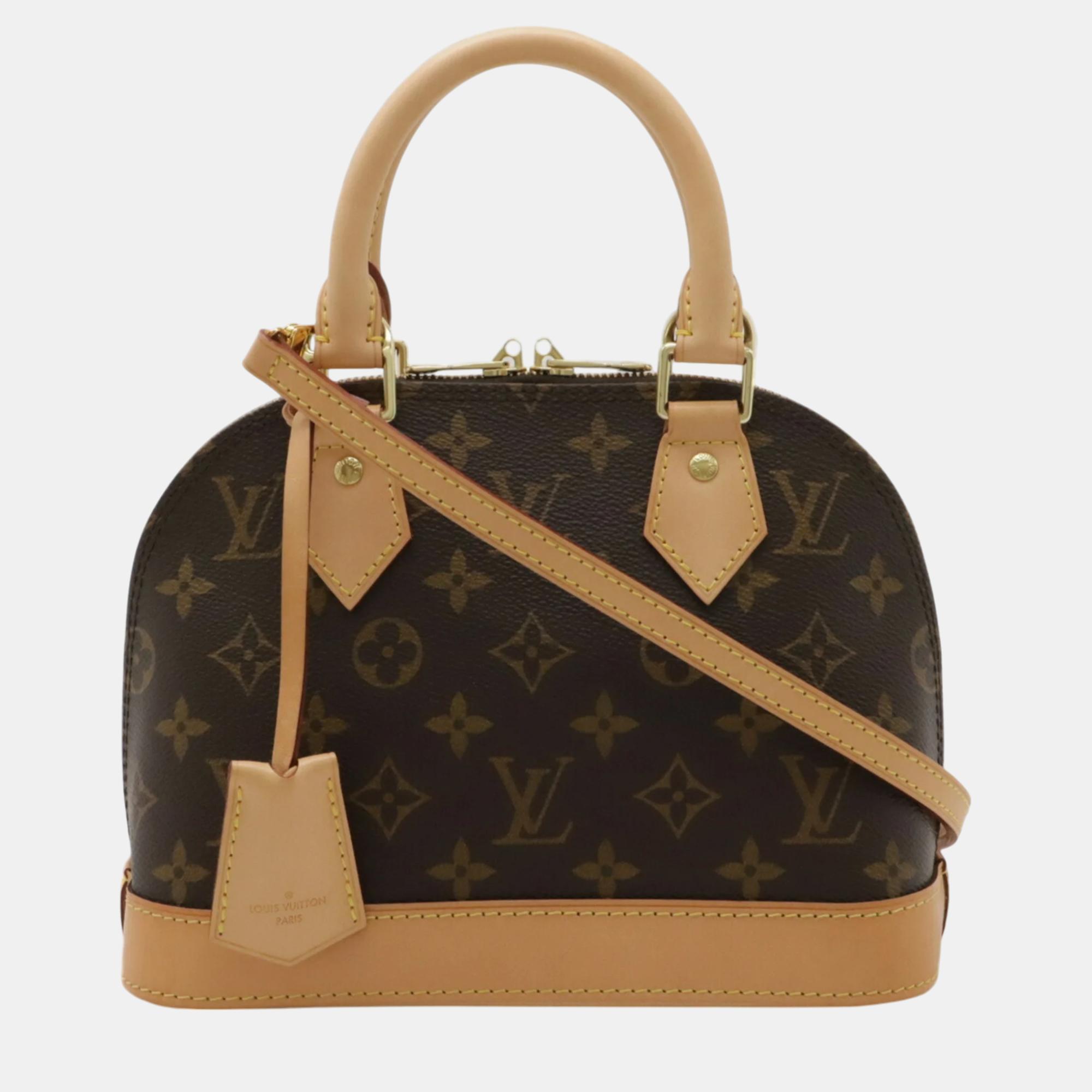 

Louis Vuitton Monogram Alma Bb Handbag, Brown