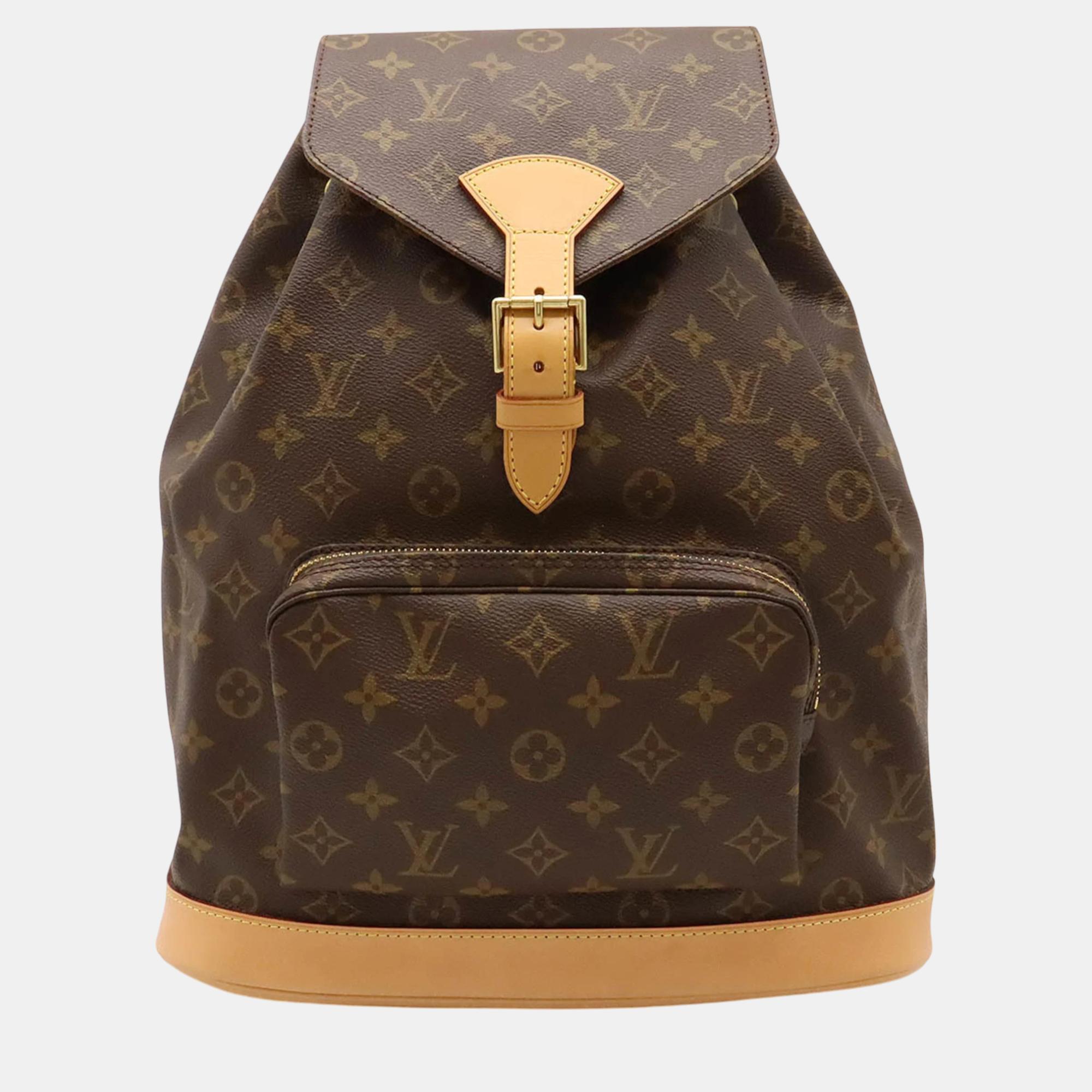 

Louis Vuitton Monogram Montsouris Gm Backpack, Brown