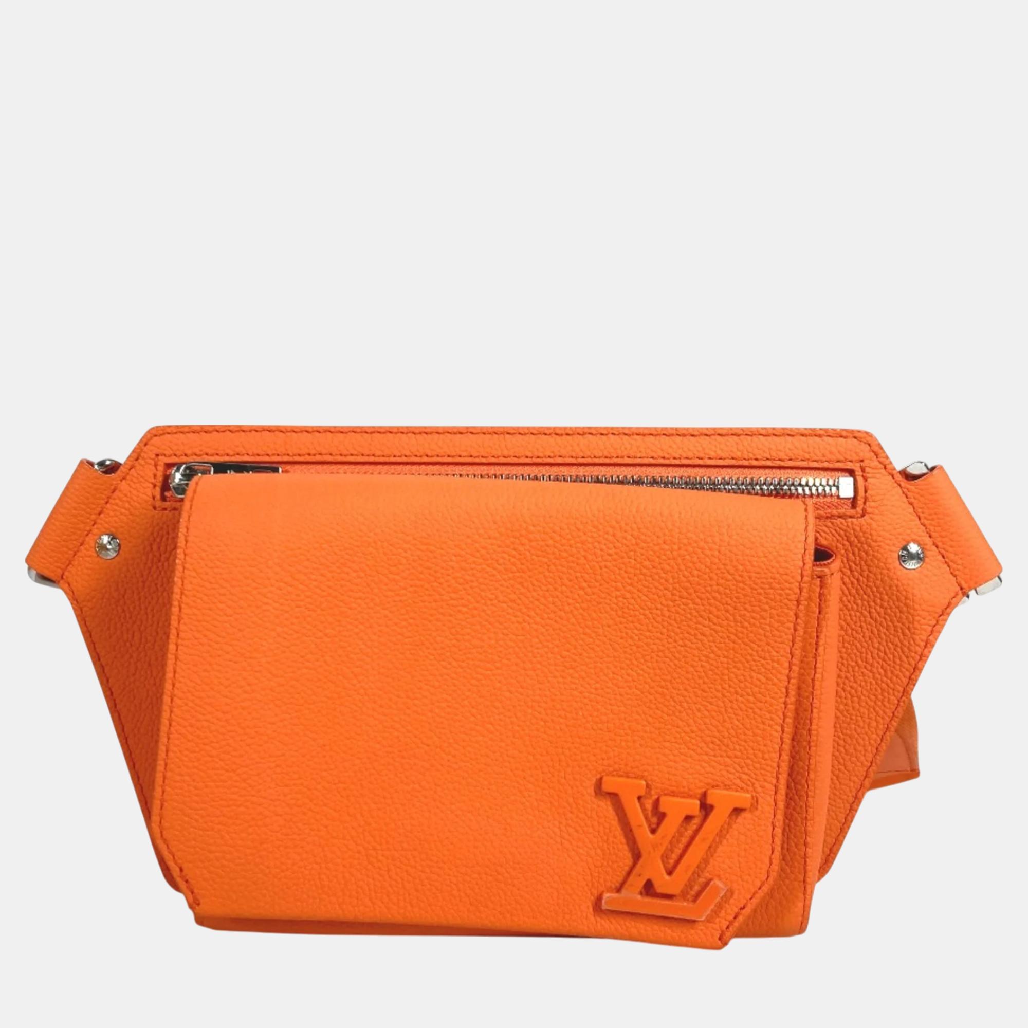 

Louis Vuitton Orange Lv Aerogram Waist Pouch Shoulder Bag