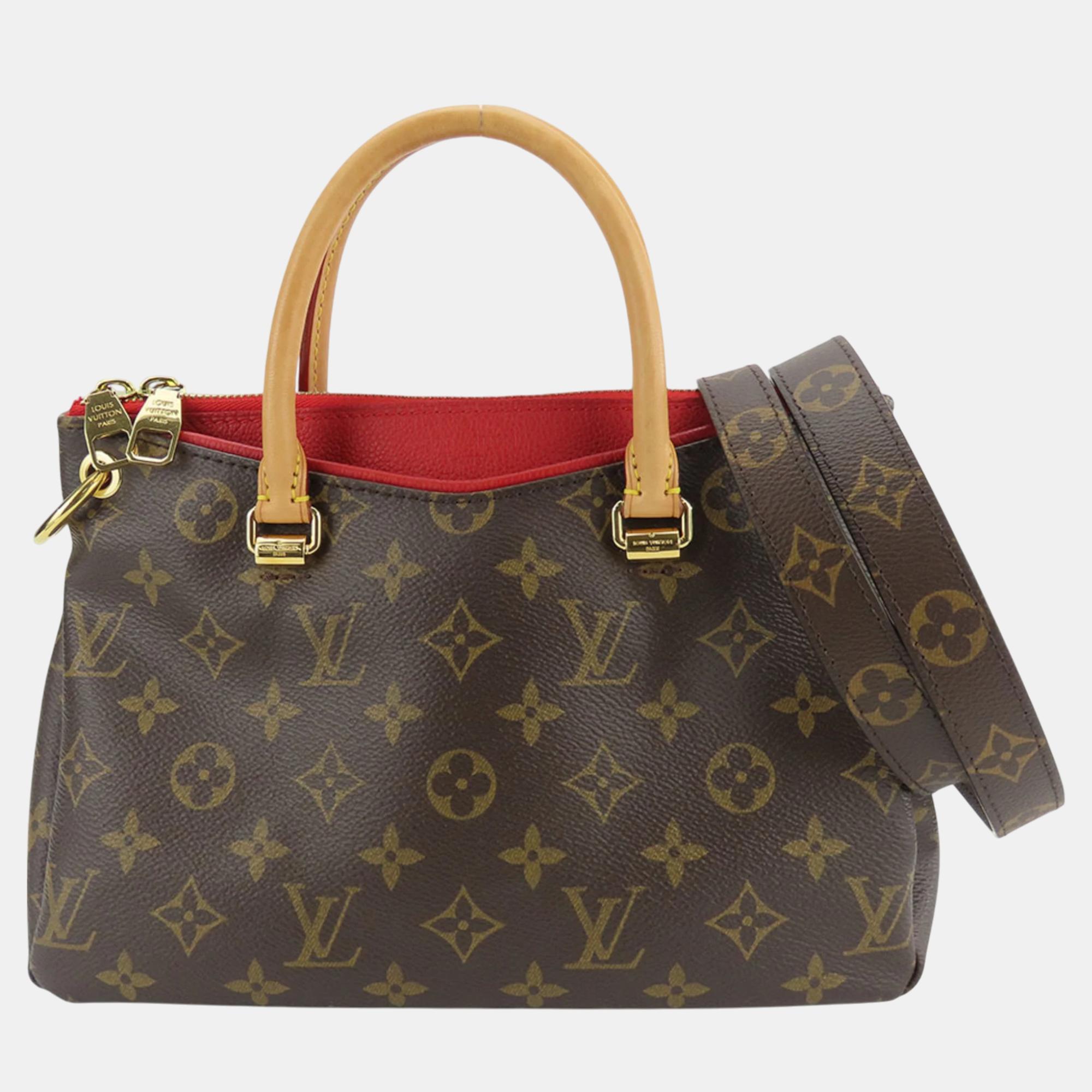 

Louis Vuitton Pallas Bb Monogram Leather Cerise Brown Shoulder Bag