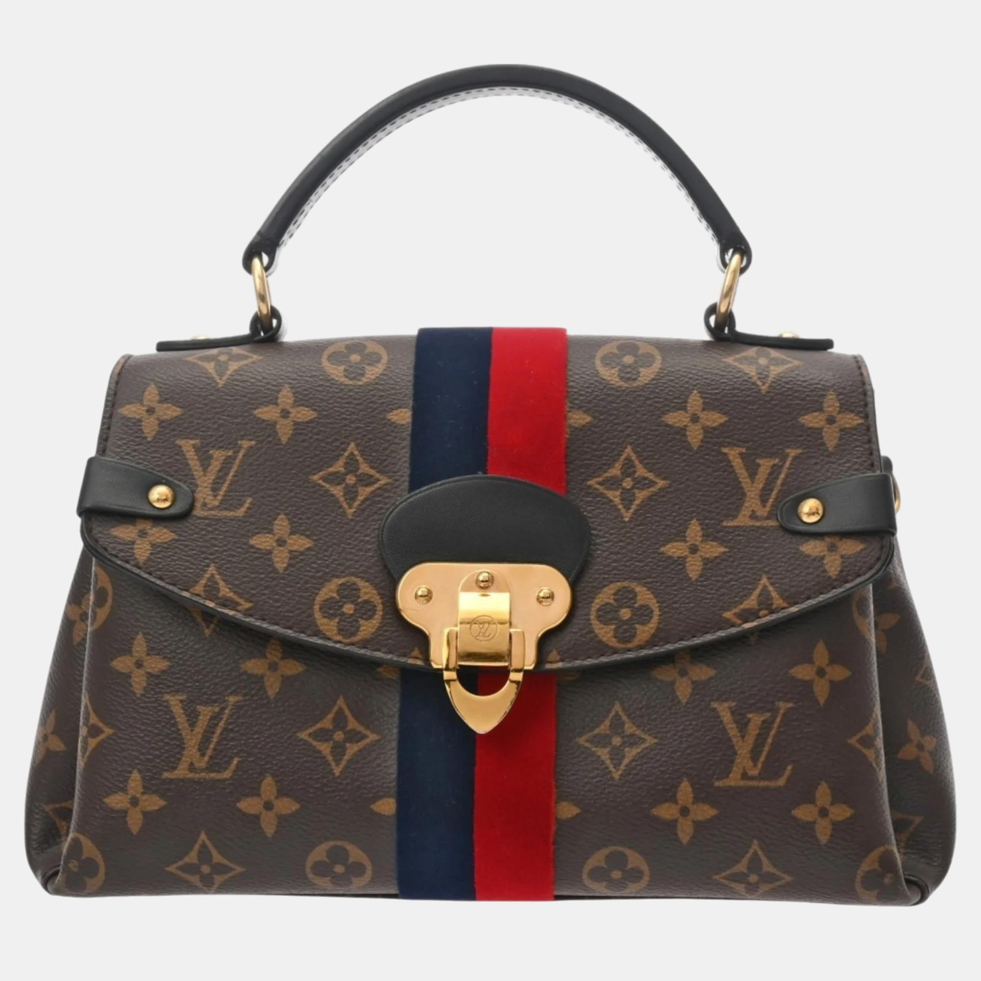 

Louis Vuitton Marine/Cerise Canvas Monogram Georges Bb Handbag, Brown