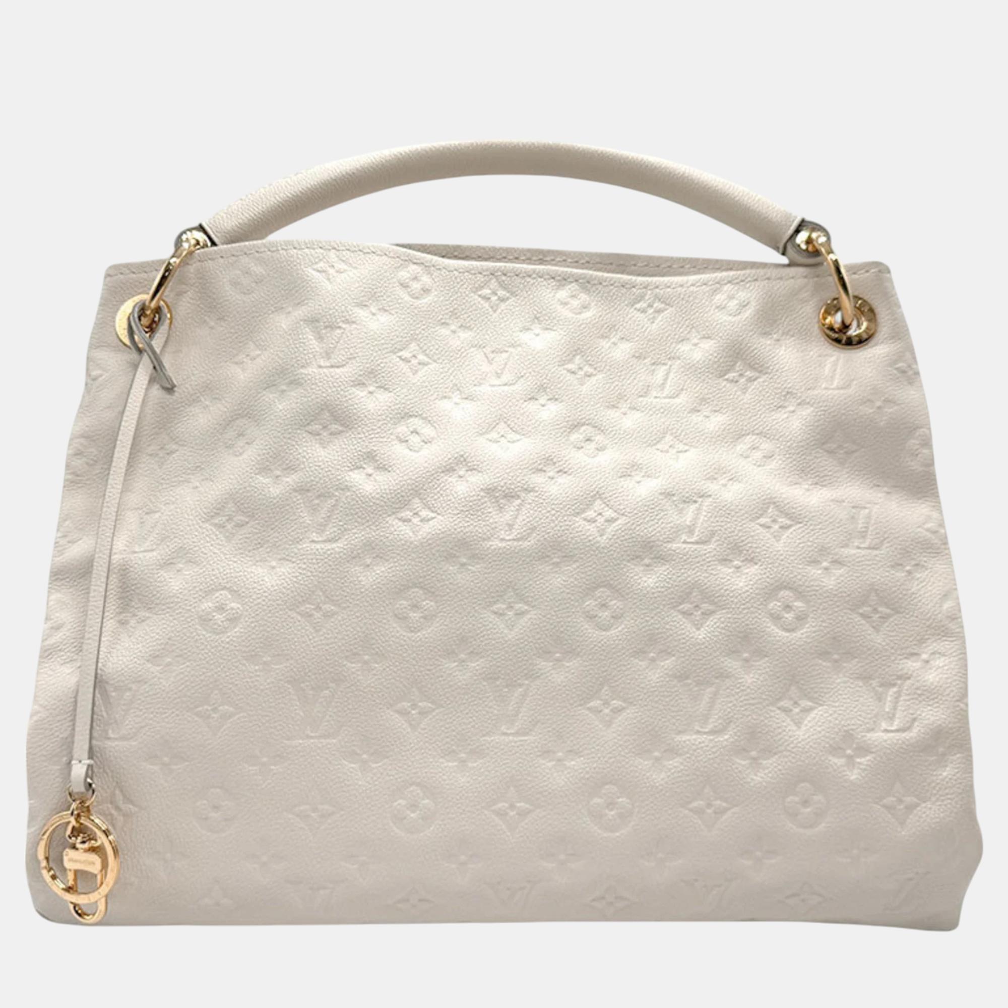 

Louis Vuitton Neige Gold Monogram Empreinte Artsy Mm Shoulder Bag, Cream