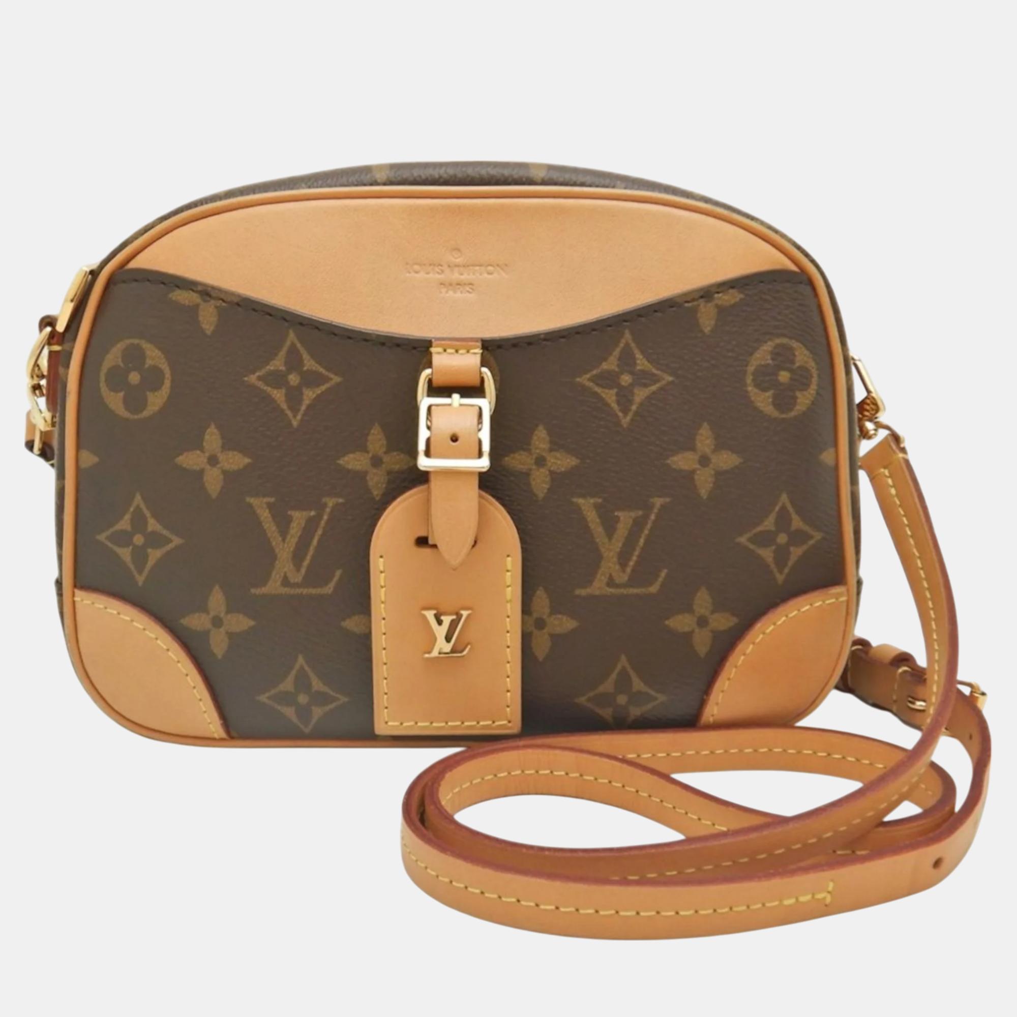 

Louis Vuitton Brown Monogram Deauville Mini Shoulder Bag